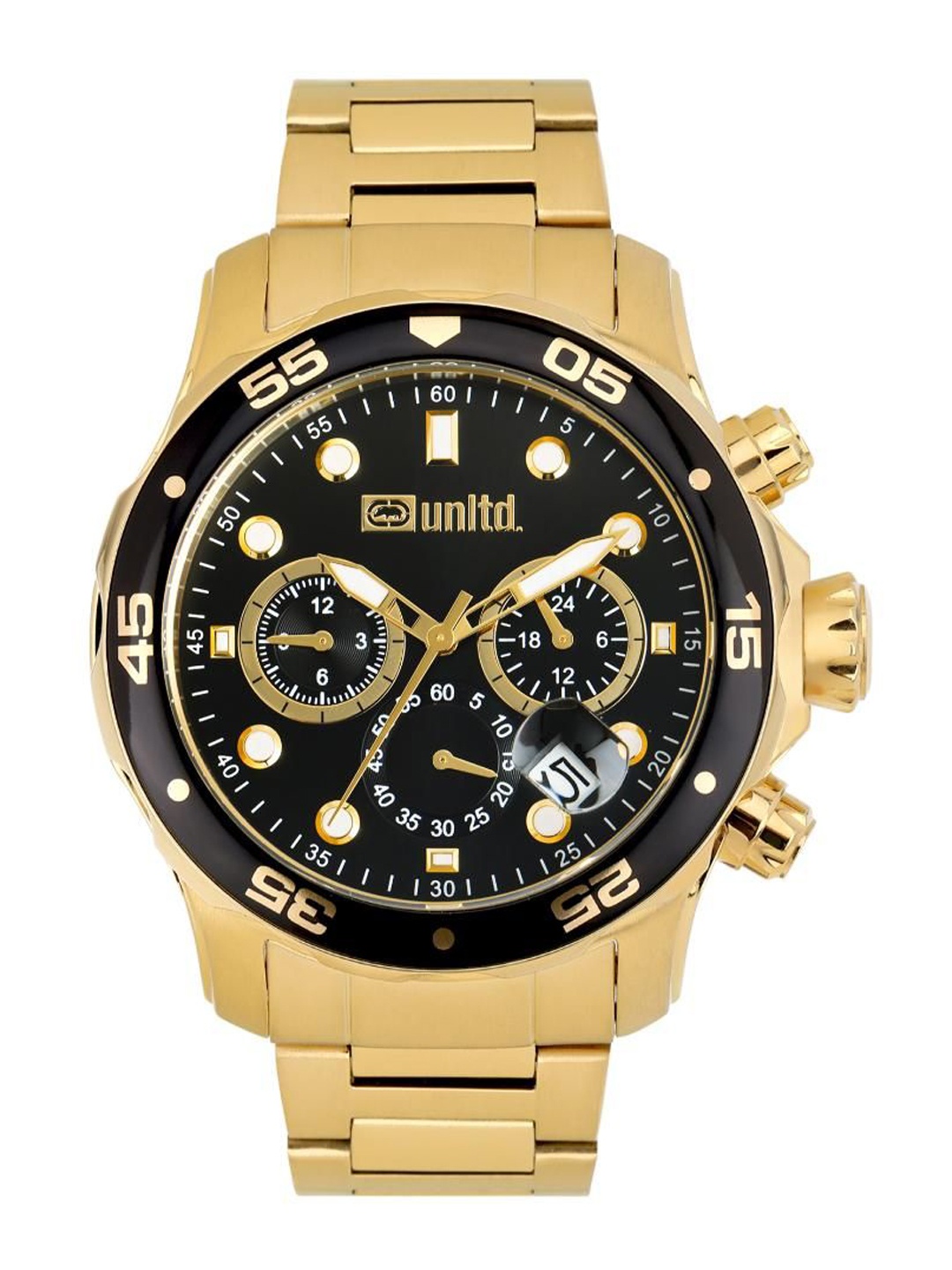 unltd. Women Brass Dial & Stainless Steel Bracelet Style Straps Analogue Watch UNG020002, Black
unltd. Women Brass Dial & Stainless Steel Bracelet Style Straps Analogue Watch UNG020002, Black