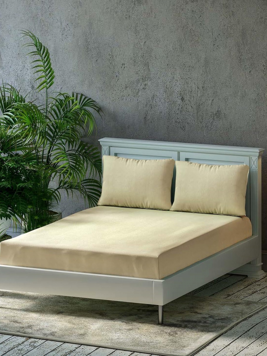 Trance Home Linen Beige Pure Cotton Fitted 300 TC Queen Bedsheet Set 1.91 m x 1.83 m
Trance Home Linen Beige Pure Cotton Fitted 300 TC Queen Bedsheet Set 1.91 m x 1.83 m