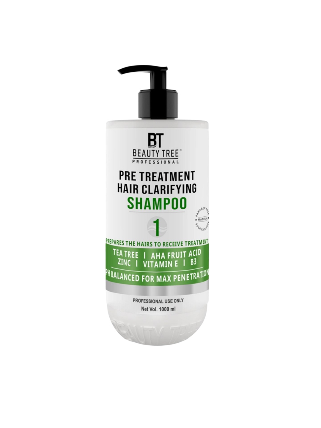 Beauty Tree Pre Treatment Hair Clarifying Shampoo For Anti-Pollution - 1000 ml, White
Beauty Tree Pre Treatment Hair Clarifying Shampoo For Anti-Pollution - 1000 ml, White