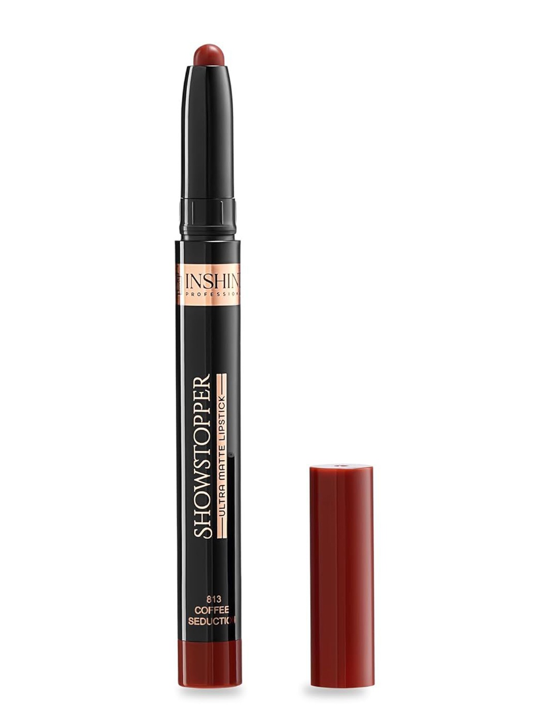 Inshine Showstopper Ultra Matte Long-Lasting Lipstick - 3.5 g Coffee Seduction 813, Camel brown
Inshine Showstopper Ultra Matte Long-Lasting Lipstick - 3.5 g Coffee Seduction 813, Camel brown
