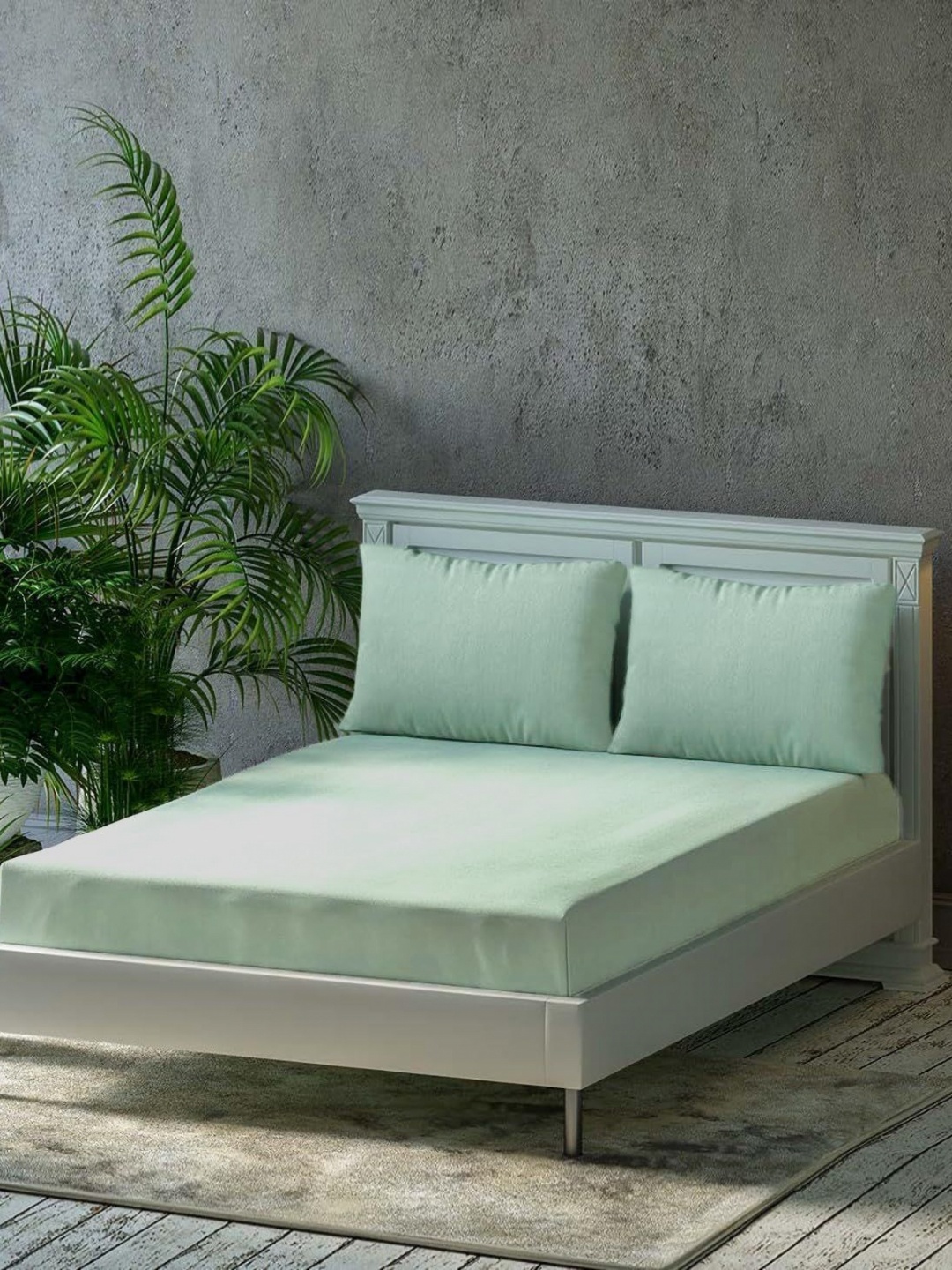 Trance Home Linen Green Pure Cotton 300 TC Fitted Queen Bedsheet Set 1.91 m x 1.83 m
Trance Home Linen Green Pure Cotton 300 TC Fitted Queen Bedsheet Set 1.91 m x 1.83 m