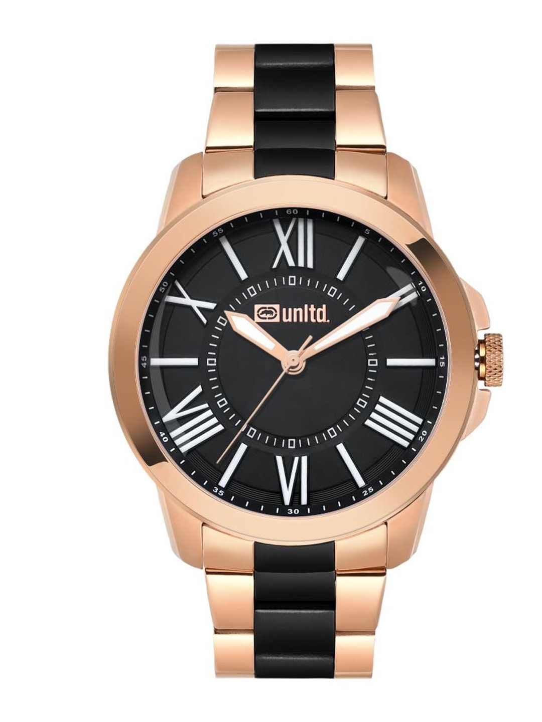 unltd. Men Brass Dial & Stainless Steel Bracelet Style Straps Analogue Watch UNG060008, Black
unltd. Men Brass Dial & Stainless Steel Bracelet Style Straps Analogue Watch UNG060008, Black