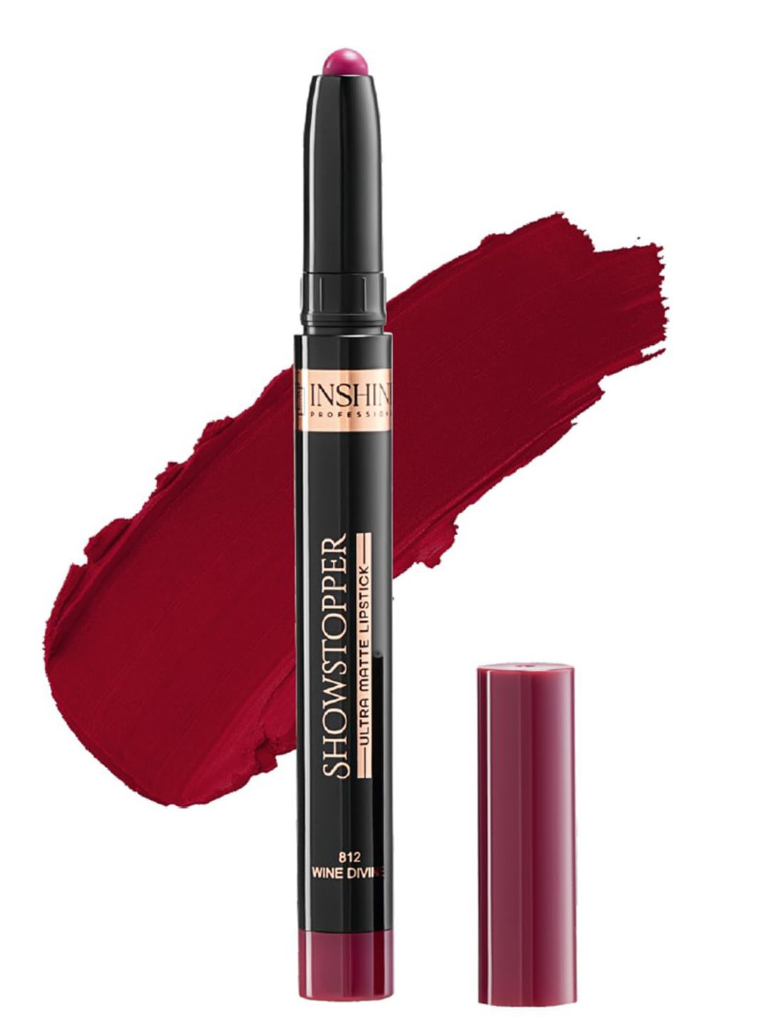 Inshine Showstopper Ultra Matte Long Lasting Matte Lipstick - 3.5 g Wine Divine 812, Maroon
Inshine Showstopper Ultra Matte Long Lasting Matte Lipstick - 3.5 g Wine Divine 812, Maroon