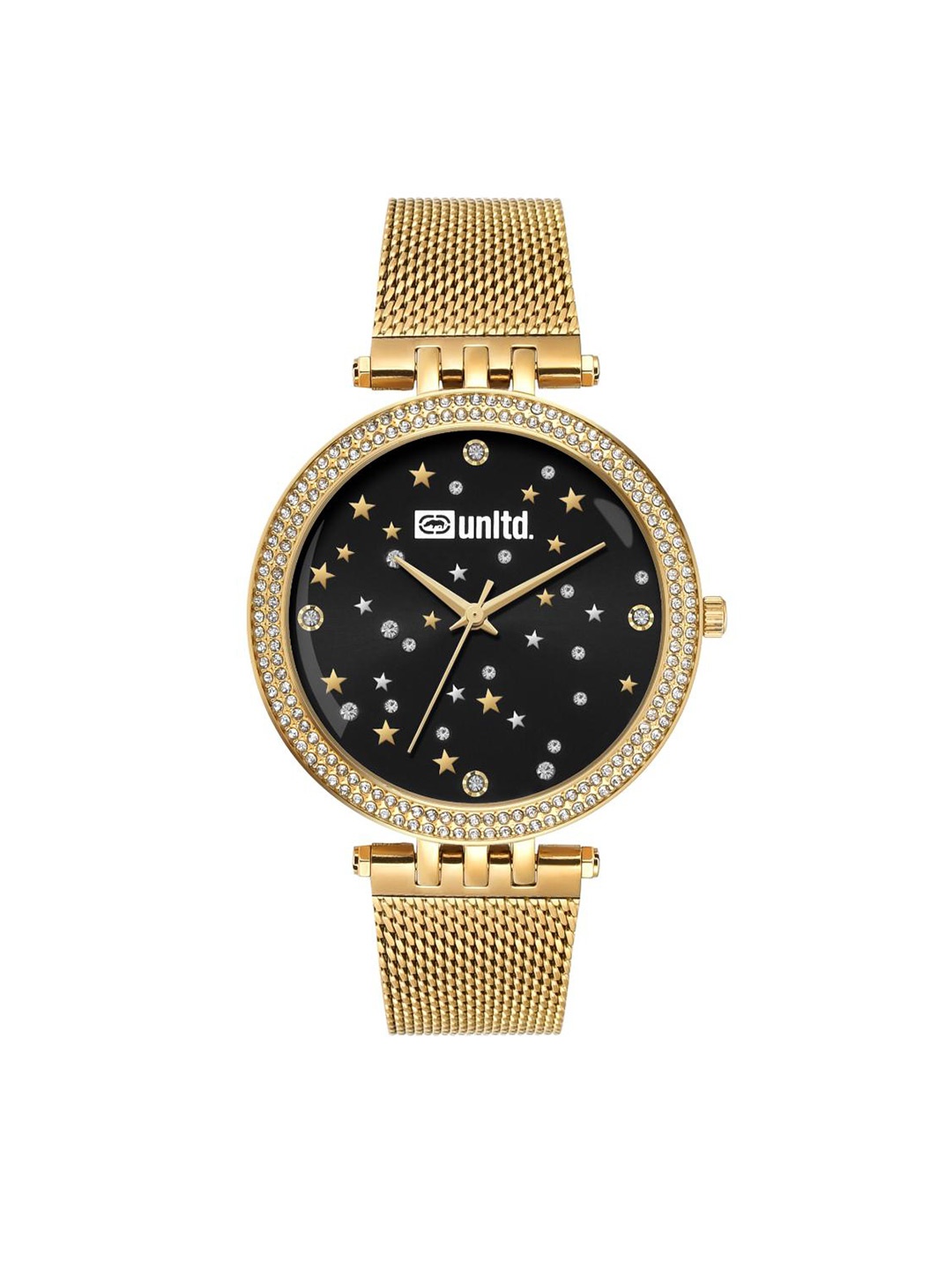 unltd. Women Brass Dial & Stainless Steel Bracelet Style Straps Analogue Watch UNL030002, Black
unltd. Women Brass Dial & Stainless Steel Bracelet Style Straps Analogue Watch UNL030002, Black