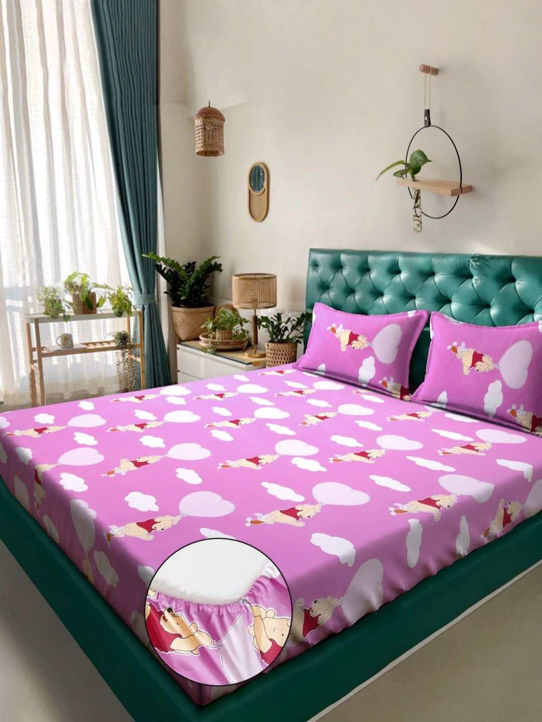 KLOTTHE Purple & White Printed Pure Cotton 400 TC Double Bedsheet Set 2.5 m x 2.25 m
KLOTTHE Purple & White Printed Pure Cotton 400 TC Double Bedsheet Set 2.5 m x 2.25 m