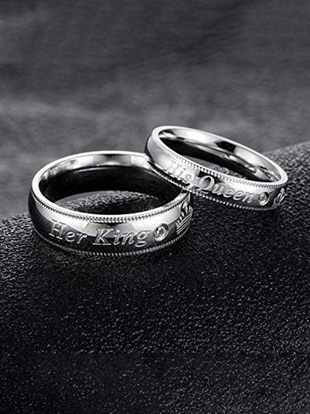 AGARWALPRODUCT Set Of 2 Sterling Silver Plated Artificial Stones Couple Finger Rings
AGARWALPRODUCT Set Of 2 Sterling Silver Plated Artificial Stones Couple Finger Rings