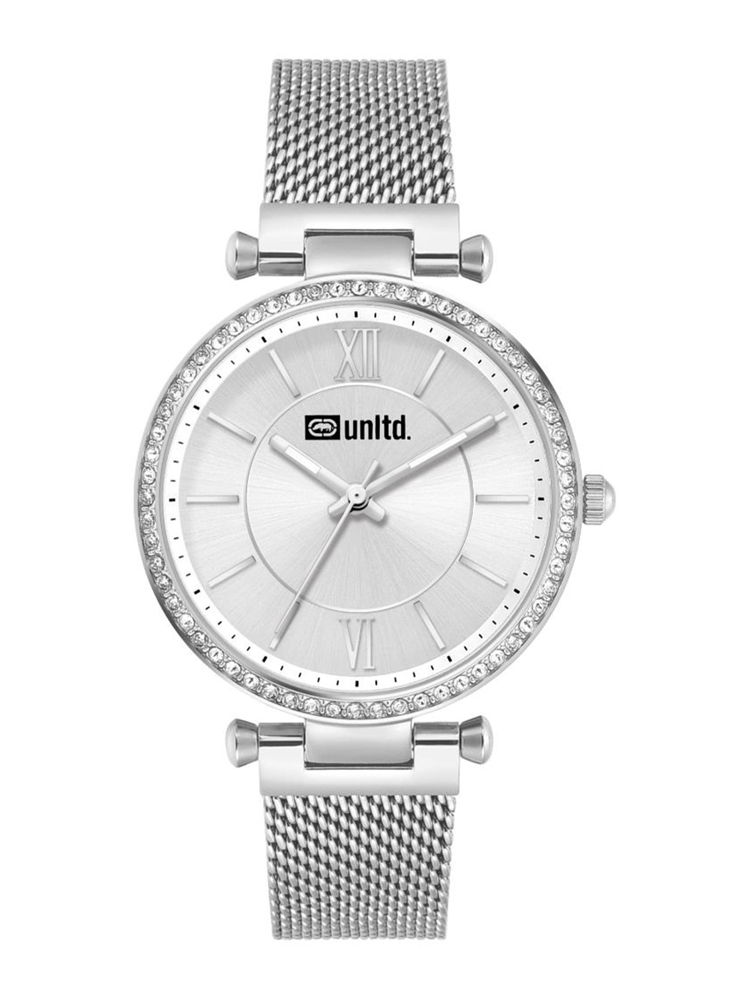 unltd. Women Brass Dial & Stainless Steel Bracelet Style Straps Analogue Watch UNL090001, Silver
unltd. Women Brass Dial & Stainless Steel Bracelet Style Straps Analogue Watch UNL090001, Silver