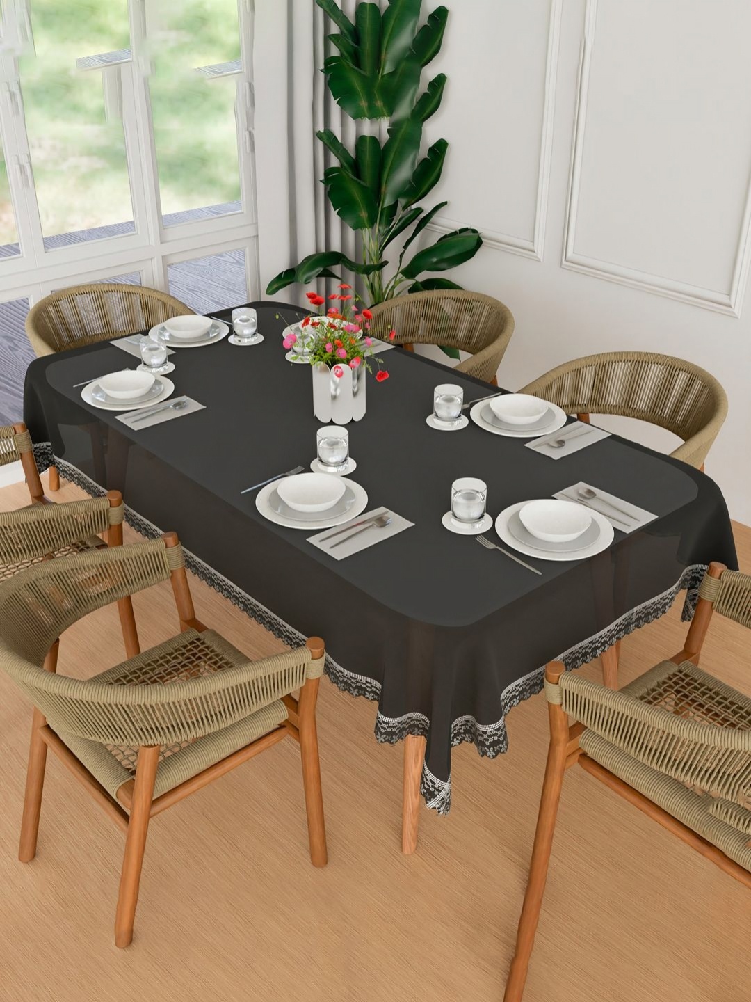 Myntra Elegant Homes Black Waterproof 6-Seater Rectangle 1.52 m x 2.3 m PVC Table Cover
Myntra Elegant Homes Black Waterproof 6-Seater Rectangle 1.52 m x 2.3 m PVC Table Cover