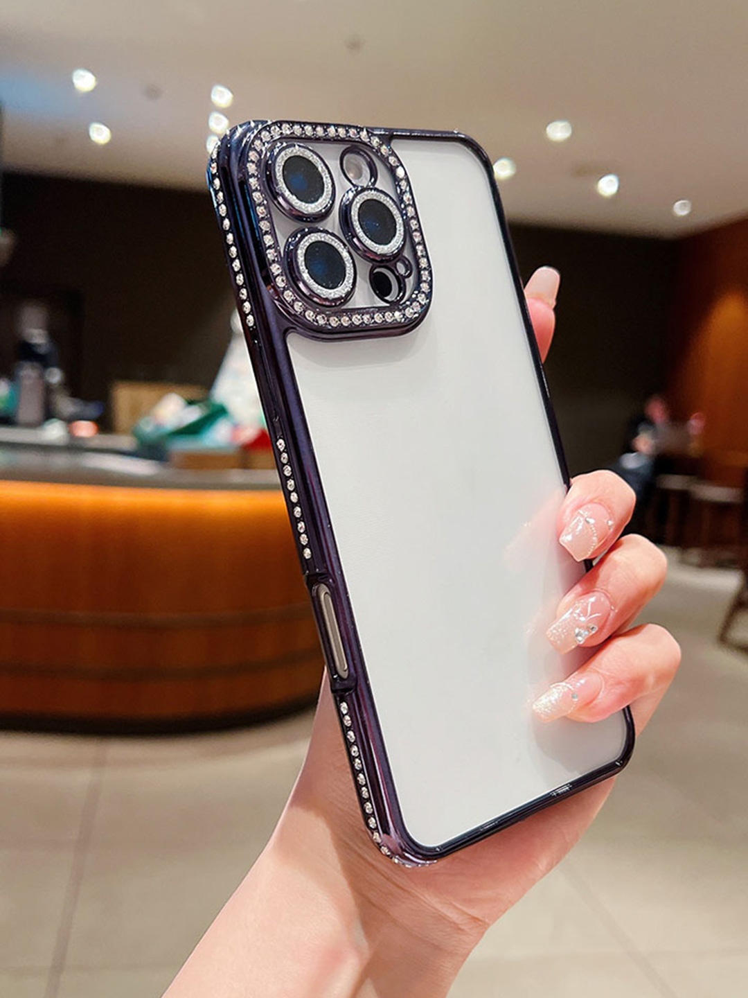 Luxury Kase Sparkling Bling Diamond Camera Protection iPhone 16 Pro Back Case, Black
Luxury Kase Sparkling Bling Diamond Camera Protection iPhone 16 Pro Back Case, Black