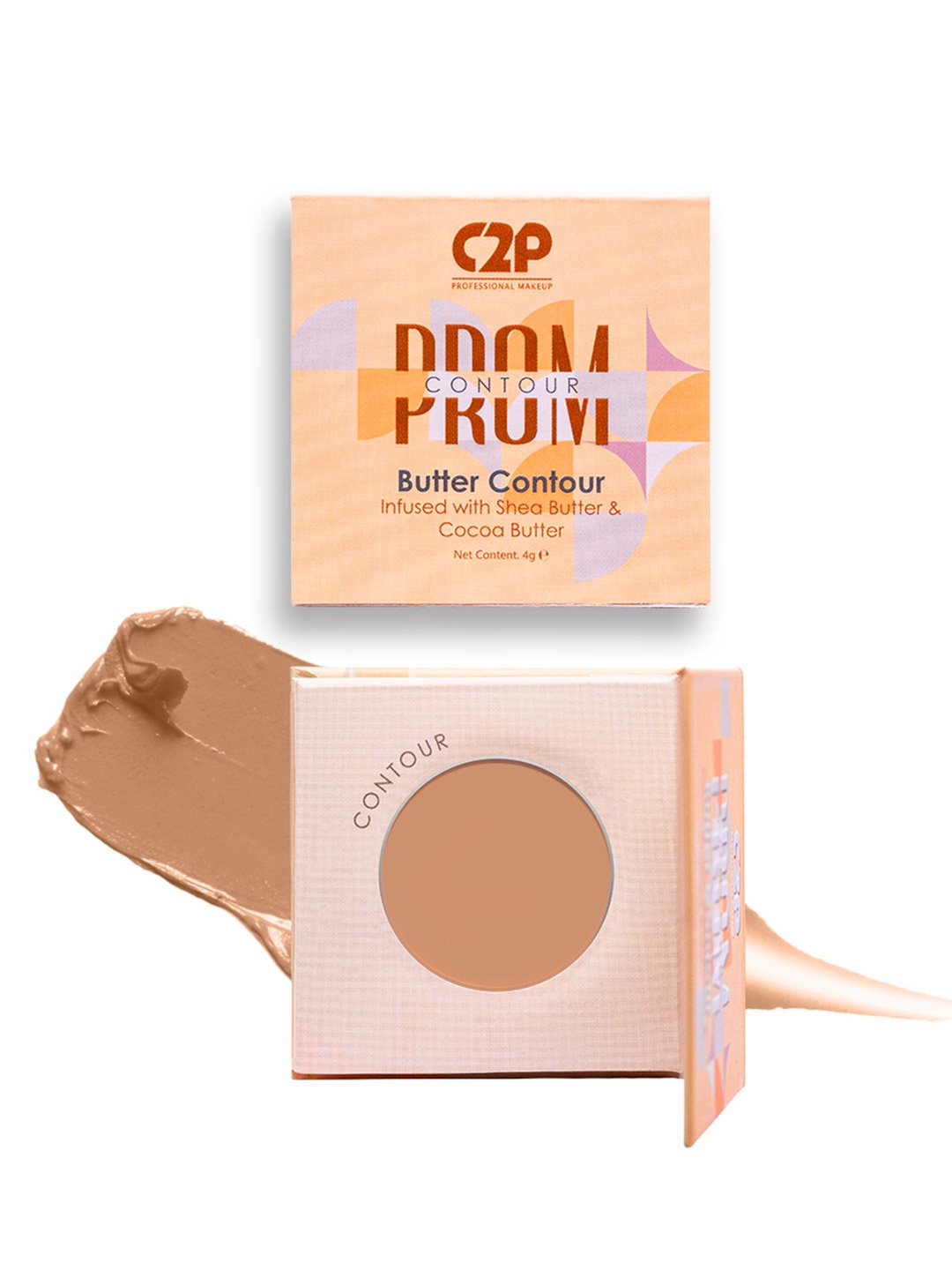 C2P PROFESSIONAL MAKEUP Prom Butter Contour With Shea & Cocoa Butter 4g - Amber 01, Brown
C2P PROFESSIONAL MAKEUP Prom Butter Contour With Shea & Cocoa Butter 4g - Amber 01, Brown