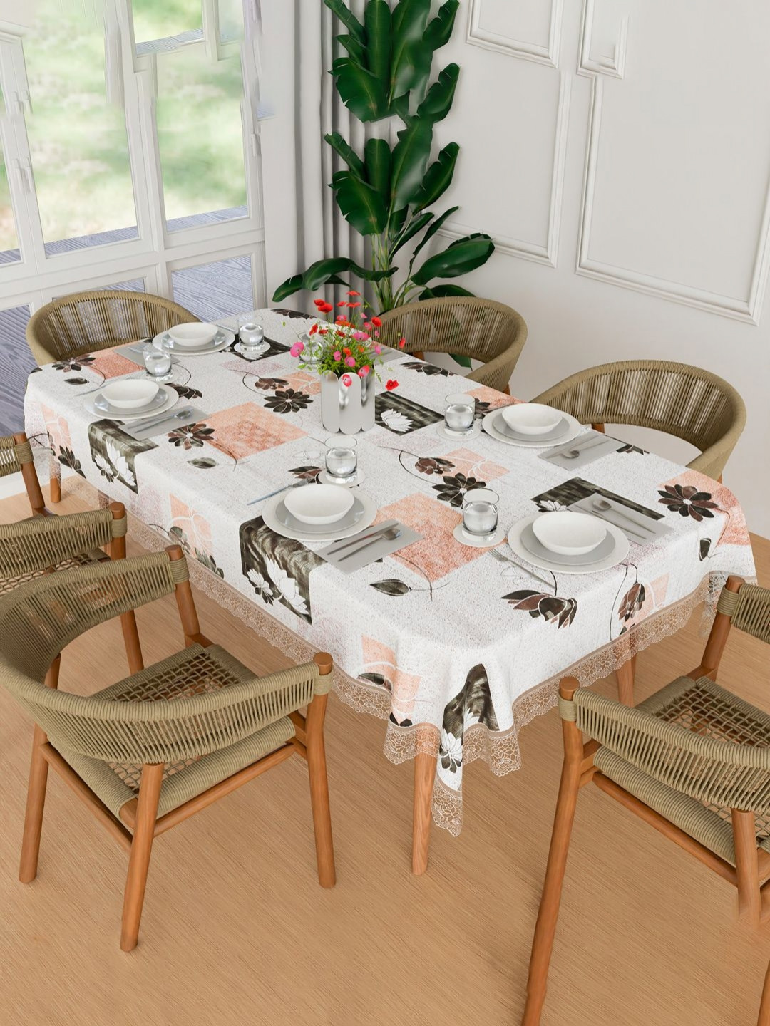 Myntra Elegant Homes Cream Gulab Waterproof 6-Seater 1.52 m x 2.3 m PVC Table Cover
Myntra Elegant Homes Cream Gulab Waterproof 6-Seater 1.52 m x 2.3 m PVC Table Cover