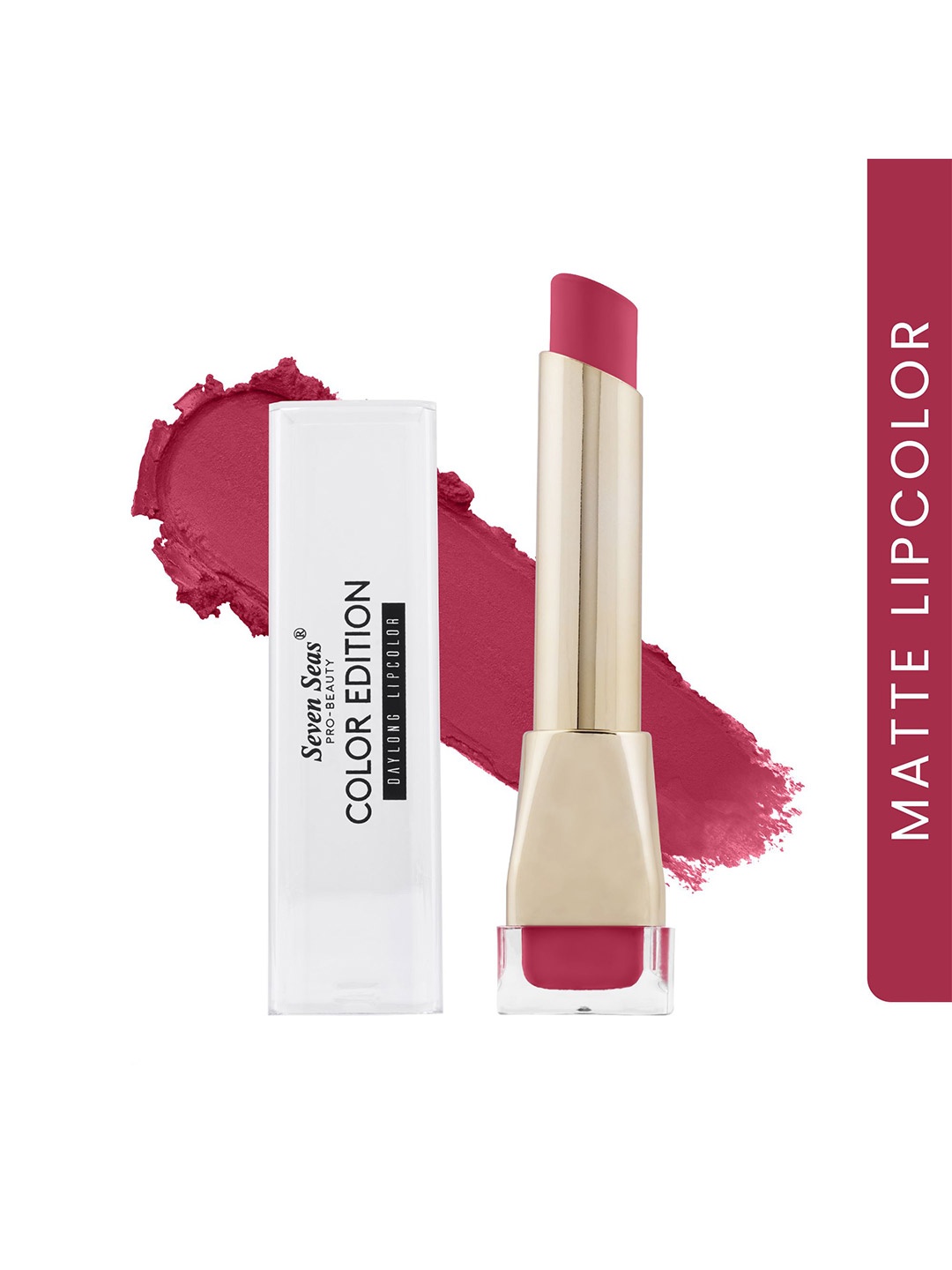 Seven Seas Color Edition Day Long Waterproof Matte Lip Color 3.5 g - Sepa Skin 324, Pink
Seven Seas Color Edition Day Long Waterproof Matte Lip Color 3.5 g - Sepa Skin 324, Pink