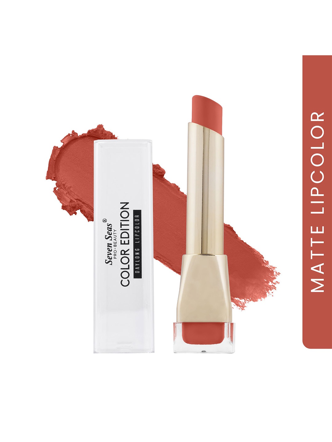 Seven Seas Color Edition Day Long Waterproof Matte Lip Color 3.5 g - Monza 1 - 308, Orange
Seven Seas Color Edition Day Long Waterproof Matte Lip Color 3.5 g - Monza 1 - 308, Orange