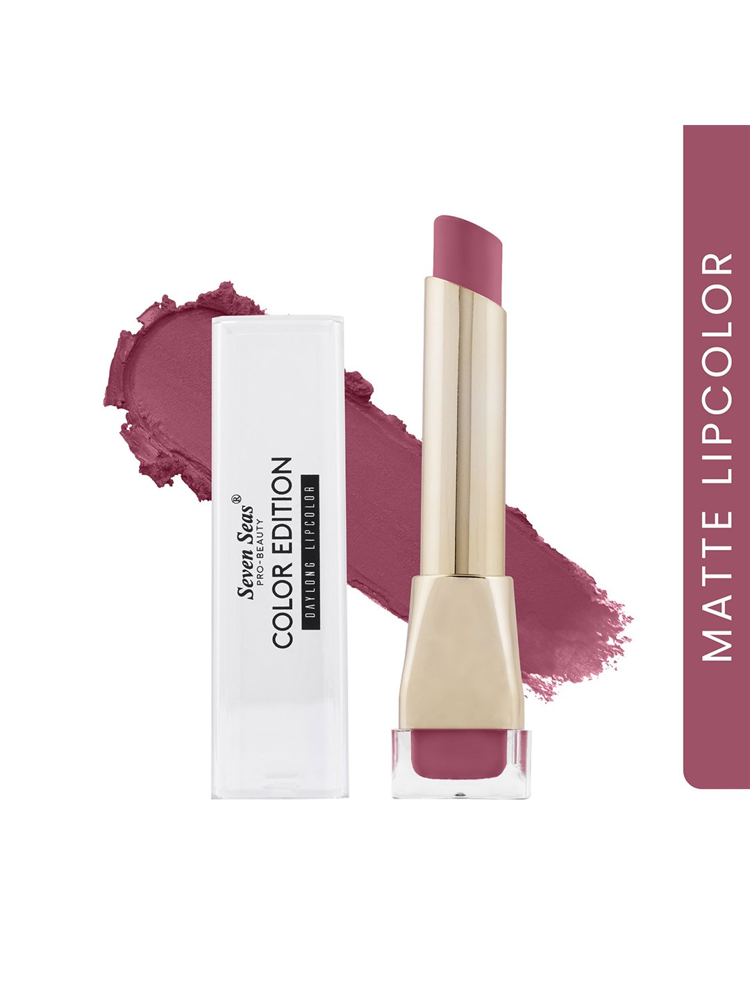 Seven Seas Color Edition Day Long Waterproof Matte Lip Color 3.5 g - Nightshadz 321, Pink
Seven Seas Color Edition Day Long Waterproof Matte Lip Color 3.5 g - Nightshadz 321, Pink