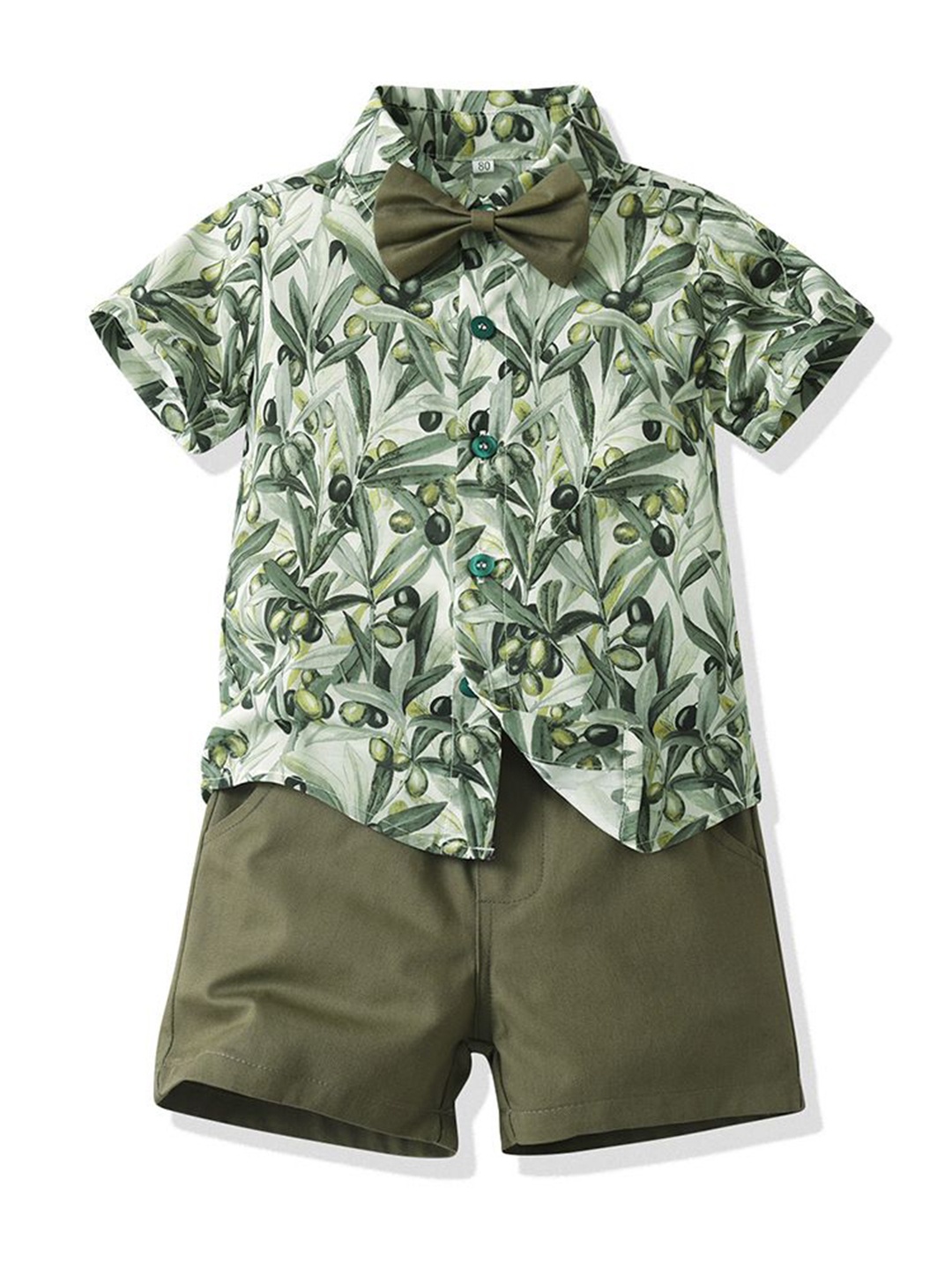 StyleCast x Revolte Boys Floral Printed Pure Cotton Shirt Collar Shirt with Shorts, Green
StyleCast x Revolte Boys Floral Printed Pure Cotton Shirt Collar Shirt with Shorts, Green
