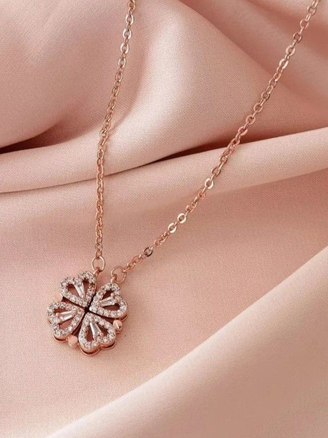 AGARWALPRODUCT Rose Gold-Plated Stainless Steel Artificial Stones Studded Minimal Chain
AGARWALPRODUCT Rose Gold-Plated Stainless Steel Artificial Stones Studded Minimal Chain