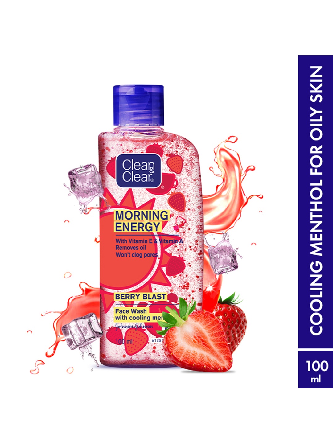 Clean&Clear Morning Energy Berry Blast Face Wash with Menthol for Normal Skin - 100ml, Pink
Clean&Clear Morning Energy Berry Blast Face Wash with Menthol for Normal Skin - 100ml, Pink