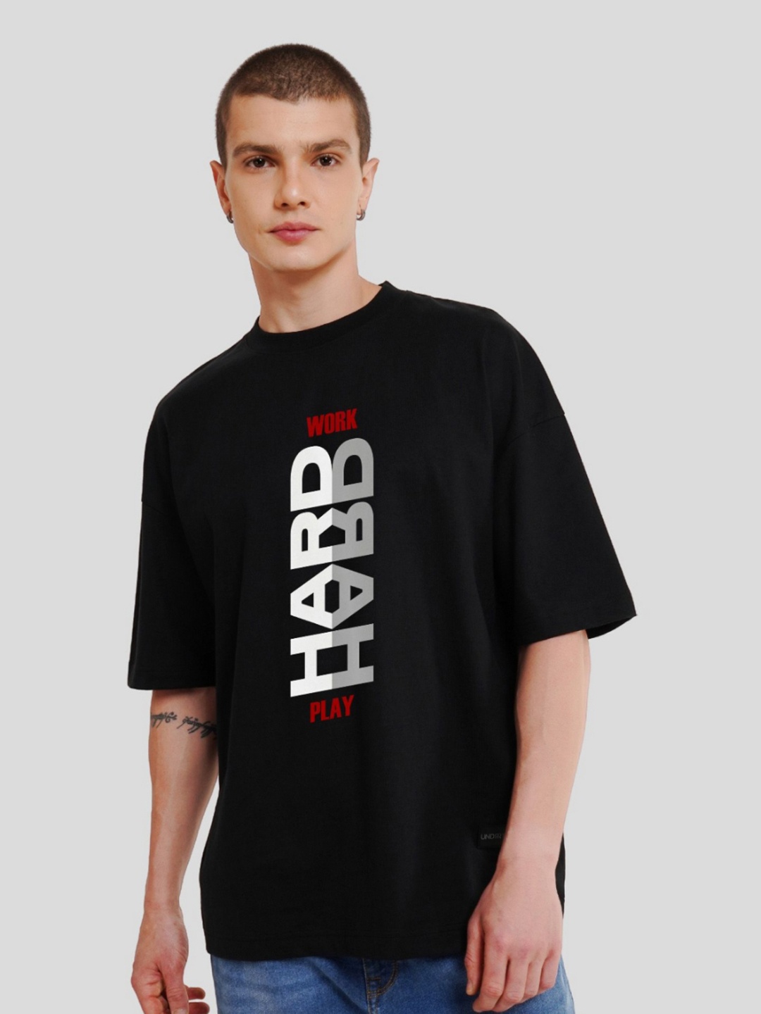 Underrated Club Men Typography Printed Drop-Shoulder Sleeves Bio Finish Applique T-shirt, Black
Underrated Club Men Typography Printed Drop-Shoulder Sleeves Bio Finish Applique T-shirt, Black