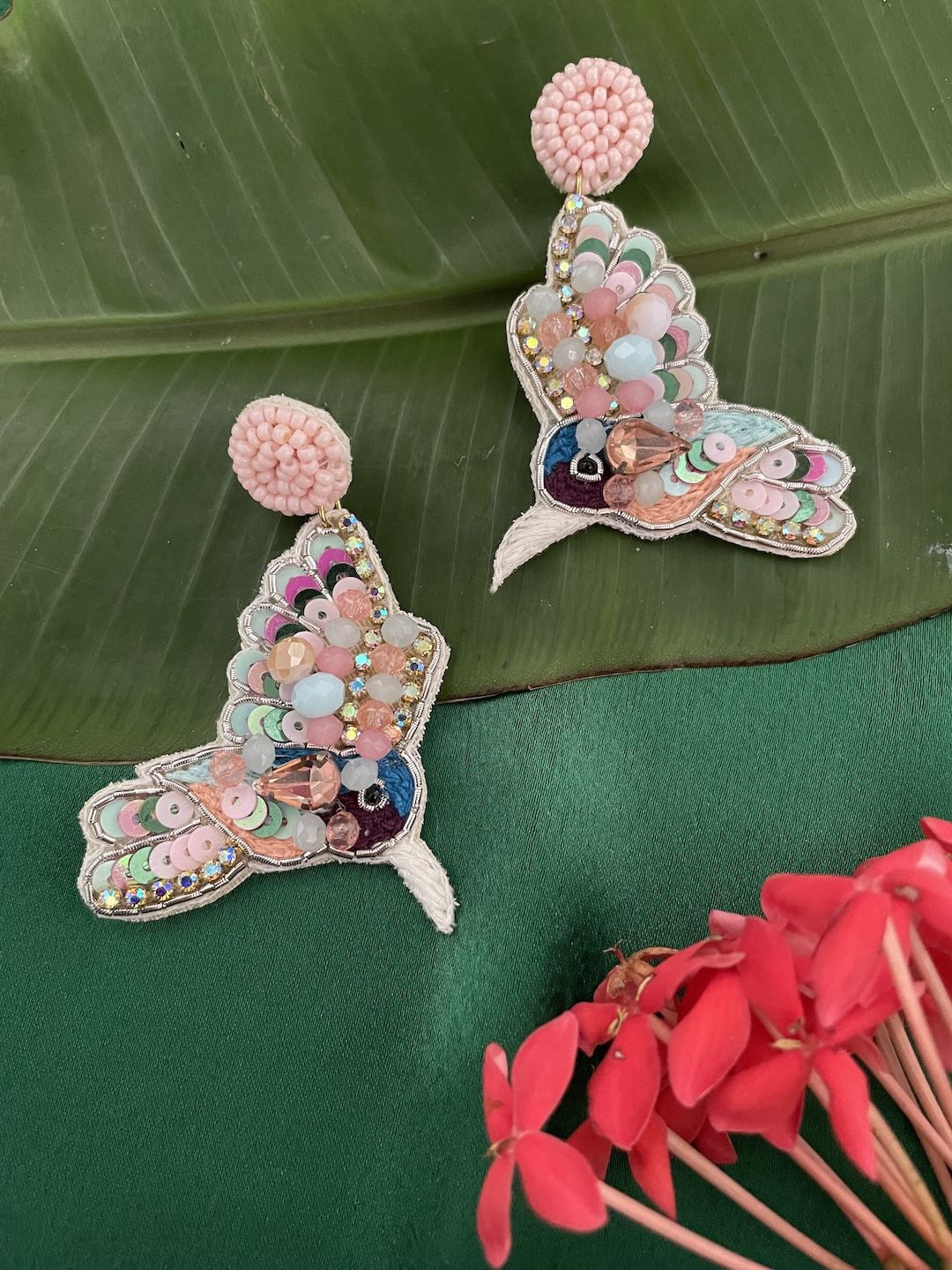 Digital Dress Room Artificial Stone Studded & Beaded Classic Hummingbird Drop Earrings, Pink
Digital Dress Room Artificial Stone Studded & Beaded Classic Hummingbird Drop Earrings, Pink