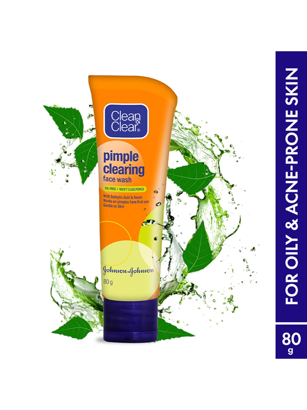 Clean&Clear Pimple Clearing Oil-Free Face Wash with Salicylic Acid & Neem - 80 g, Orange
Clean&Clear Pimple Clearing Oil-Free Face Wash with Salicylic Acid & Neem - 80 g, Orange