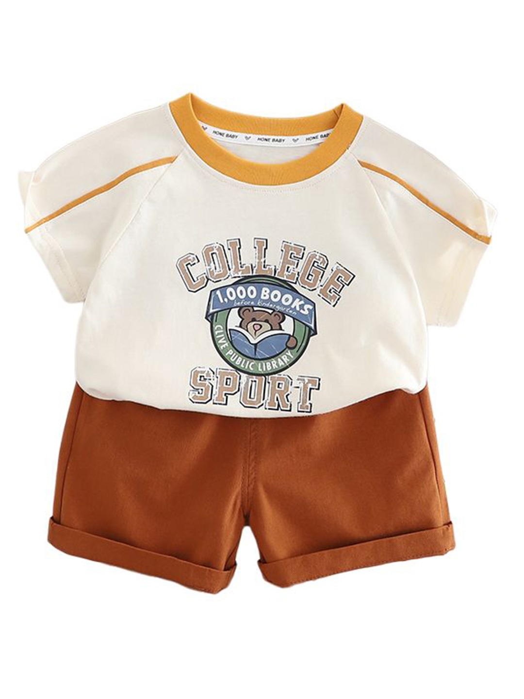 StyleCast x Revolte Boys Short Sleeves Round Neck Cotton T-shirt With Shorts, Brown
StyleCast x Revolte Boys Short Sleeves Round Neck Cotton T-shirt With Shorts, Brown