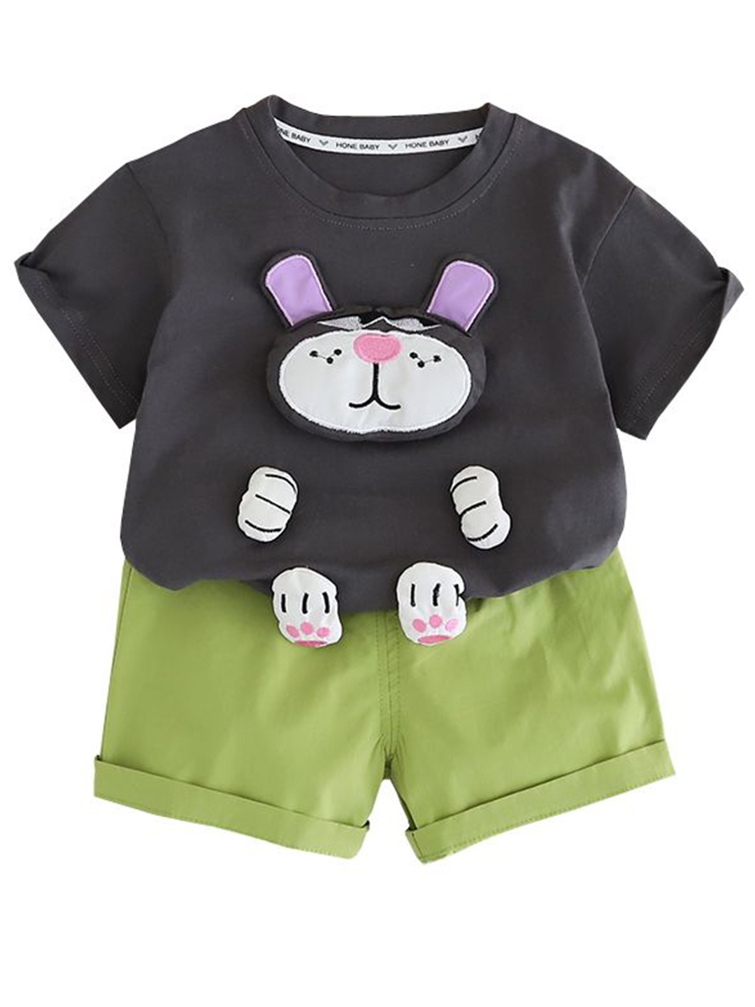 StyleCast x Revolte Boys Embroidered Round Neck Pure CottonT-shirt With Shorts, Grey
StyleCast x Revolte Boys Embroidered Round Neck Pure CottonT-shirt With Shorts, Grey