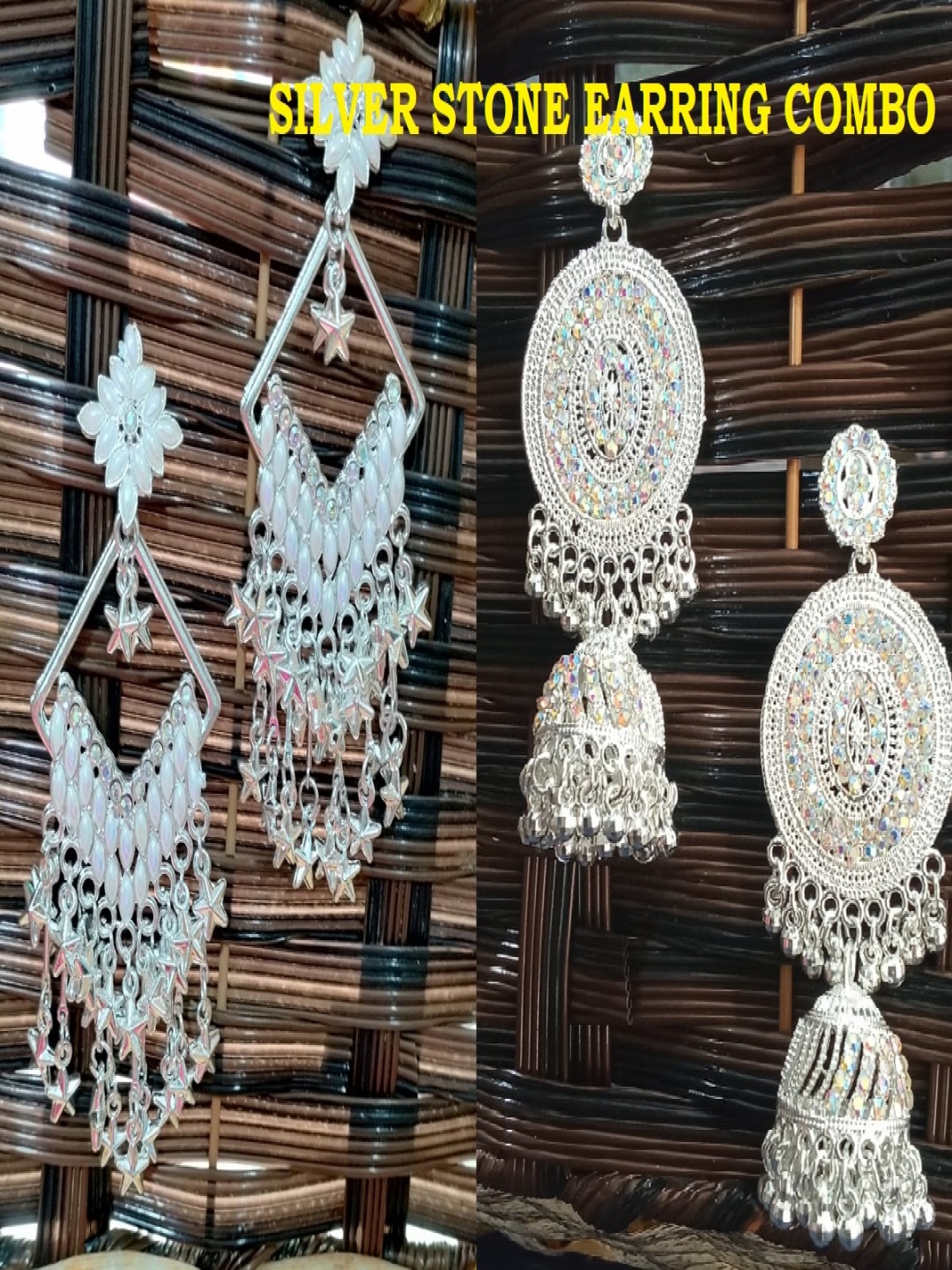 JMBW INTERNATIONAL Silver-Plated Artificial Beads Beaded Contemporary Drop Earrings
JMBW INTERNATIONAL Silver-Plated Artificial Beads Beaded Contemporary Drop Earrings