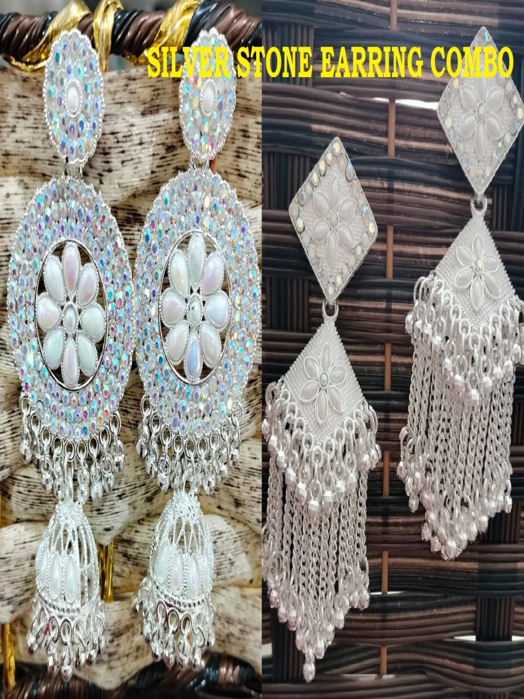 JMBW INTERNATIONAL Silver-Plated Artificial Beaded Contemporary Shaped Drop Earrings
JMBW INTERNATIONAL Silver-Plated Artificial Beaded Contemporary Shaped Drop Earrings