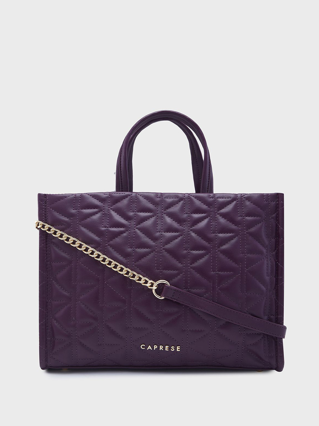 Caprese Ritva Solid Structured Handheld Bag, Violet
Caprese Ritva Solid Structured Handheld Bag, Violet