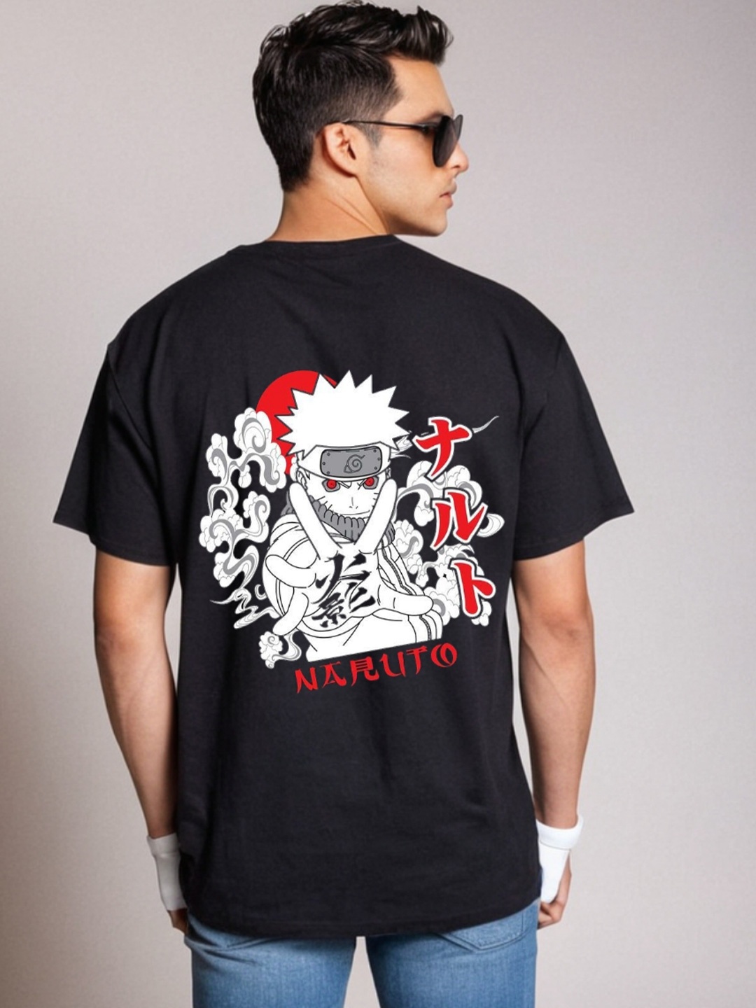 Be Crazy Men Naruto Graphic Printed Round Neck Oversized Baggy Fit Cotton T-shirt, Black
Be Crazy Men Naruto Graphic Printed Round Neck Oversized Baggy Fit Cotton T-shirt, Black