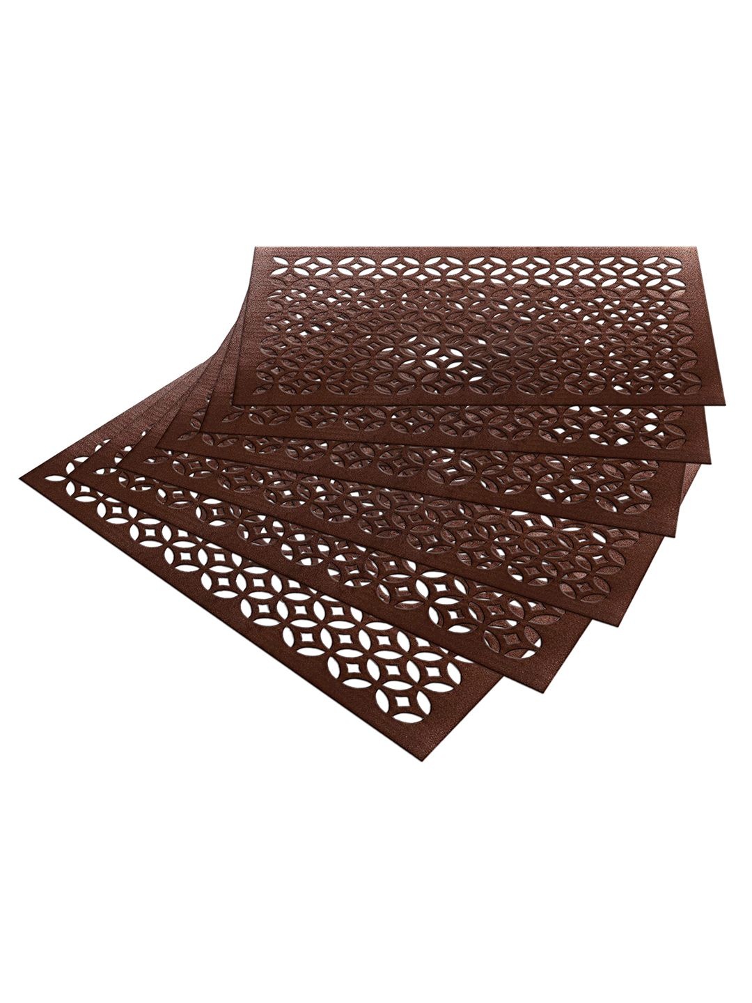 Kuber Industries 6-Pcs Brown Arccircle Design Rectangle Anti-Slip Table Placemats, Copper
Kuber Industries 6-Pcs Brown Arccircle Design Rectangle Anti-Slip Table Placemats, Copper