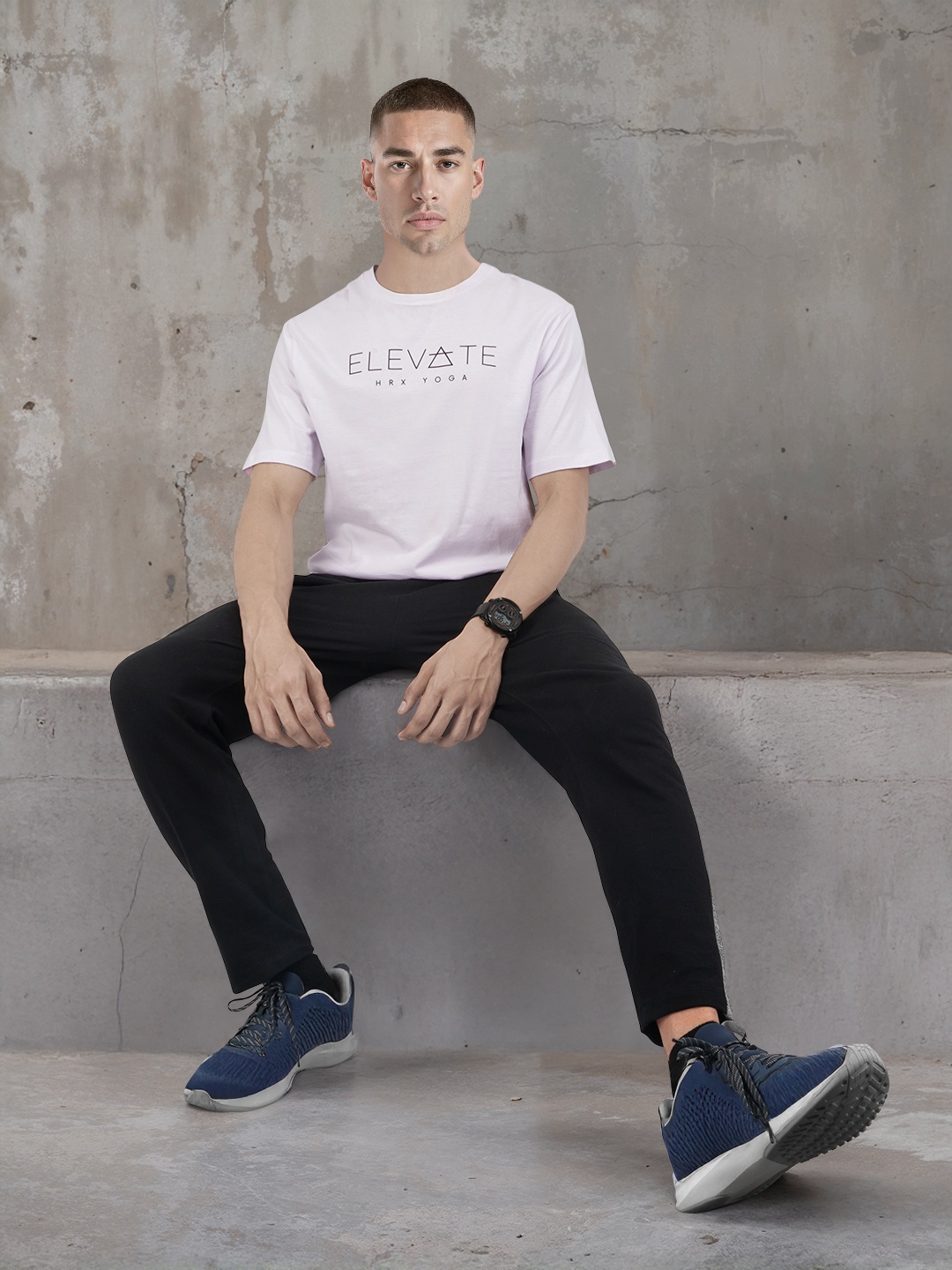 HRX by Hrithik Roshan Typography Printed Pure Cotton Relaxed Fit Yoga T-shirt, Lavender
HRX by Hrithik Roshan Typography Printed Pure Cotton Relaxed Fit Yoga T-shirt, Lavender