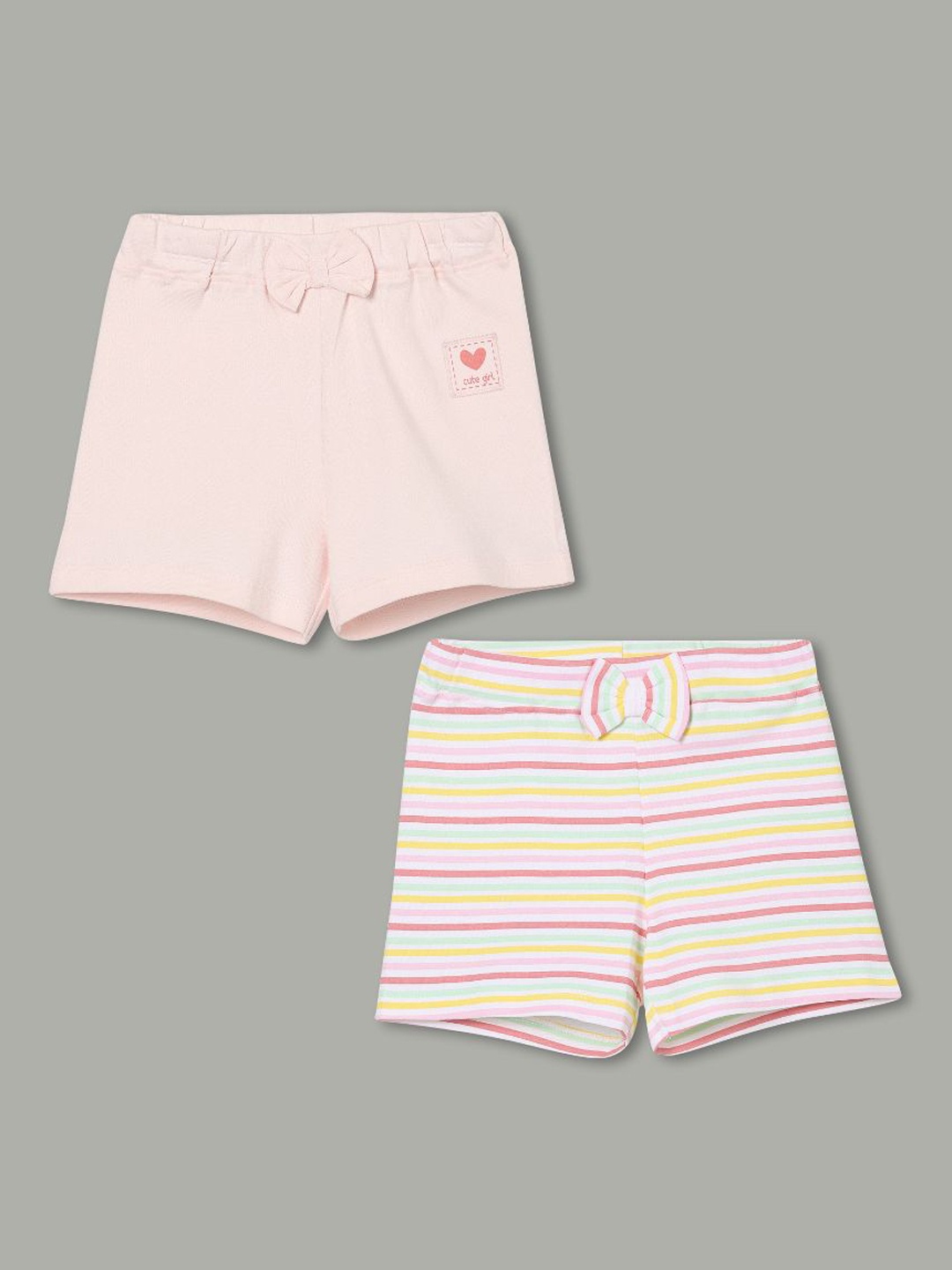 Juniors by Lifestyle Girls Pack of 2 Striped Regular Fit Mid-Rise Denim Shorts, Multi
Juniors by Lifestyle Girls Pack of 2 Striped Regular Fit Mid-Rise Denim Shorts, Multi