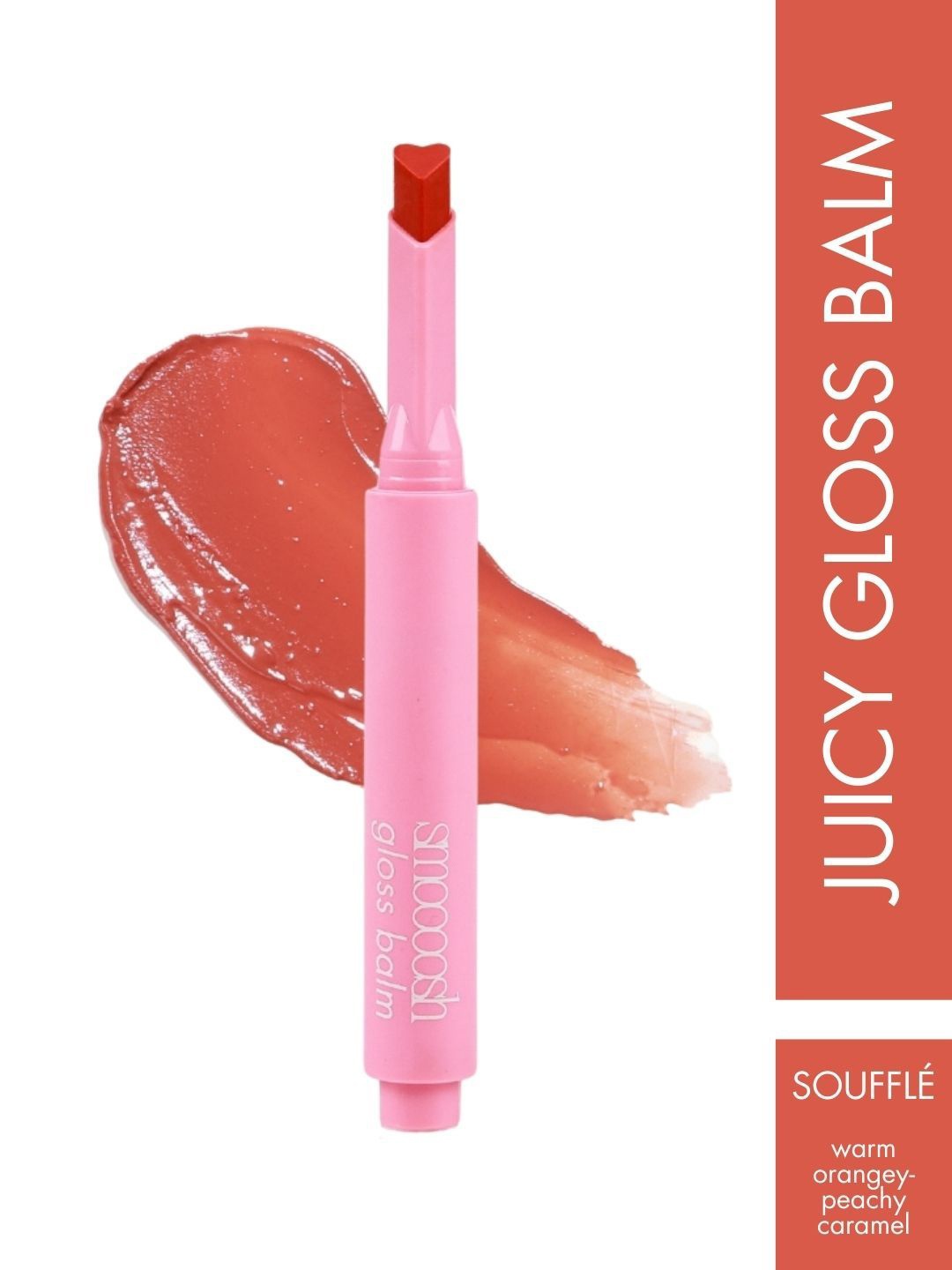 Kyoot Kosmetics Smoosh Pillow-Soft Glossy Gloss Balm Stick With Vitamin E - 2 g - Souffle, Orange
Kyoot Kosmetics Smoosh Pillow-Soft Glossy Gloss Balm Stick With Vitamin E - 2 g - Souffle, Orange
