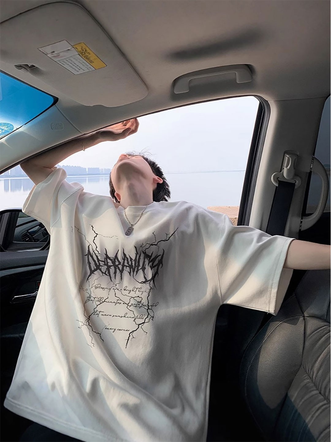 StyleCast x Revolte Men Graphic Printed Round Neck Cotton Oversized T-shirt, Off white
StyleCast x Revolte Men Graphic Printed Round Neck Cotton Oversized T-shirt, Off white