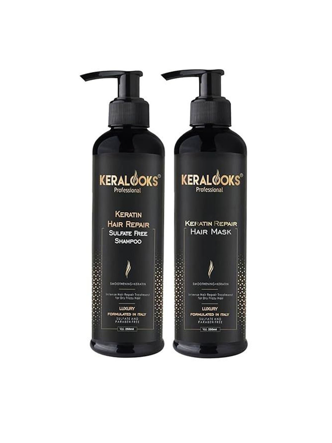 Keralooks professional Set Of 2 Keratin Hair Shampoo & Keratin Hair Mask- 250 ml Each, Black
Keralooks professional Set Of 2 Keratin Hair Shampoo & Keratin Hair Mask- 250 ml Each, Black