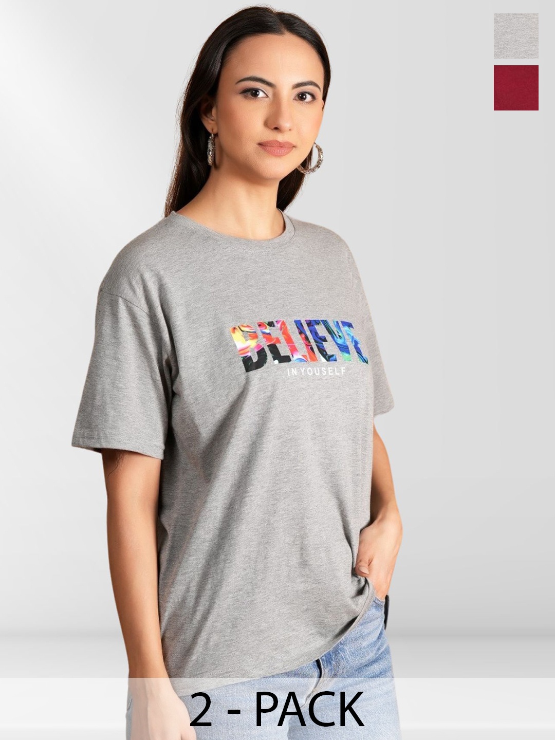 Belfry Women Typography 2 Printed Extended Sleeves Applique T-shirt, Multi
Belfry Women Typography 2 Printed Extended Sleeves Applique T-shirt, Multi