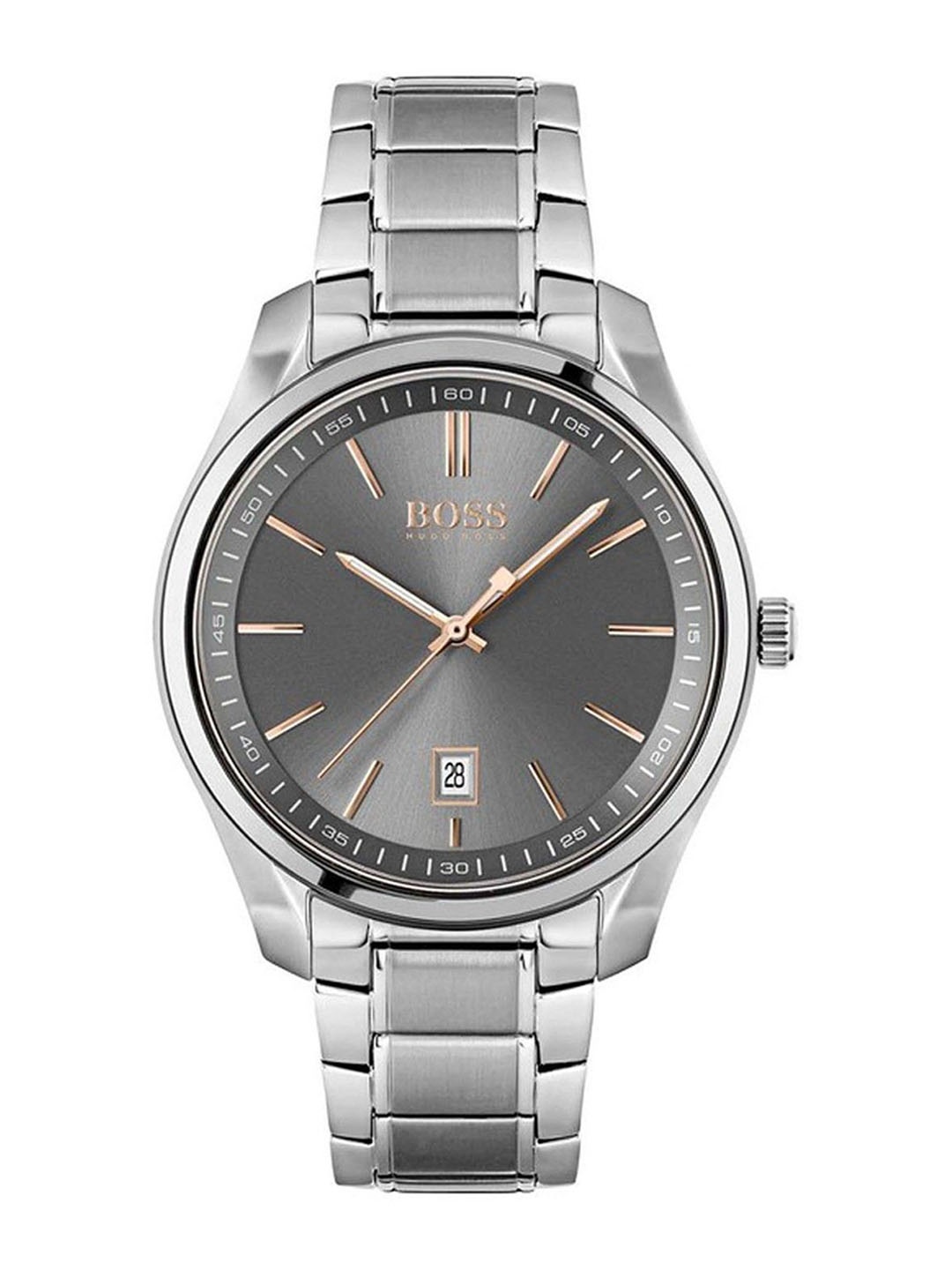 BOSS Men Dial & Stainless Steel Bracelet Style Straps Analogue Watch 1513849, Grey
BOSS Men Dial & Stainless Steel Bracelet Style Straps Analogue Watch 1513849, Grey