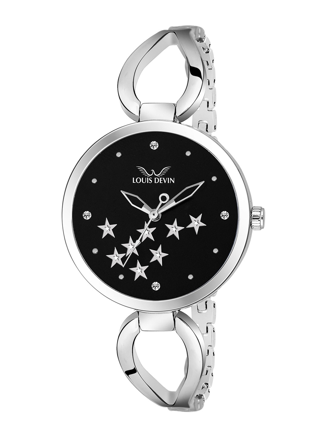 LOUIS DEVIN Women Brass Embellished Dial & Stainless Steel Bracelet Style Straps Analogue Watch, Silver
LOUIS DEVIN Women Brass Embellished Dial & Stainless Steel Bracelet Style Straps Analogue Watch, Silver