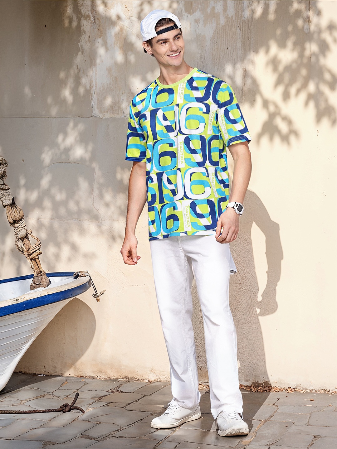 Nautica Varsity Printed Drop-Shoulder Sleeves Pure Cotton T-shirt, Green
Nautica Varsity Printed Drop-Shoulder Sleeves Pure Cotton T-shirt, Green