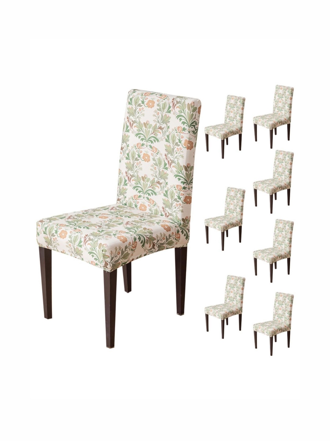 HOUSE OF QUIRK Set Of 8 Beige & Green Printed Removable Washable Short Dining Chair Cover
HOUSE OF QUIRK Set Of 8 Beige & Green Printed Removable Washable Short Dining Chair Cover