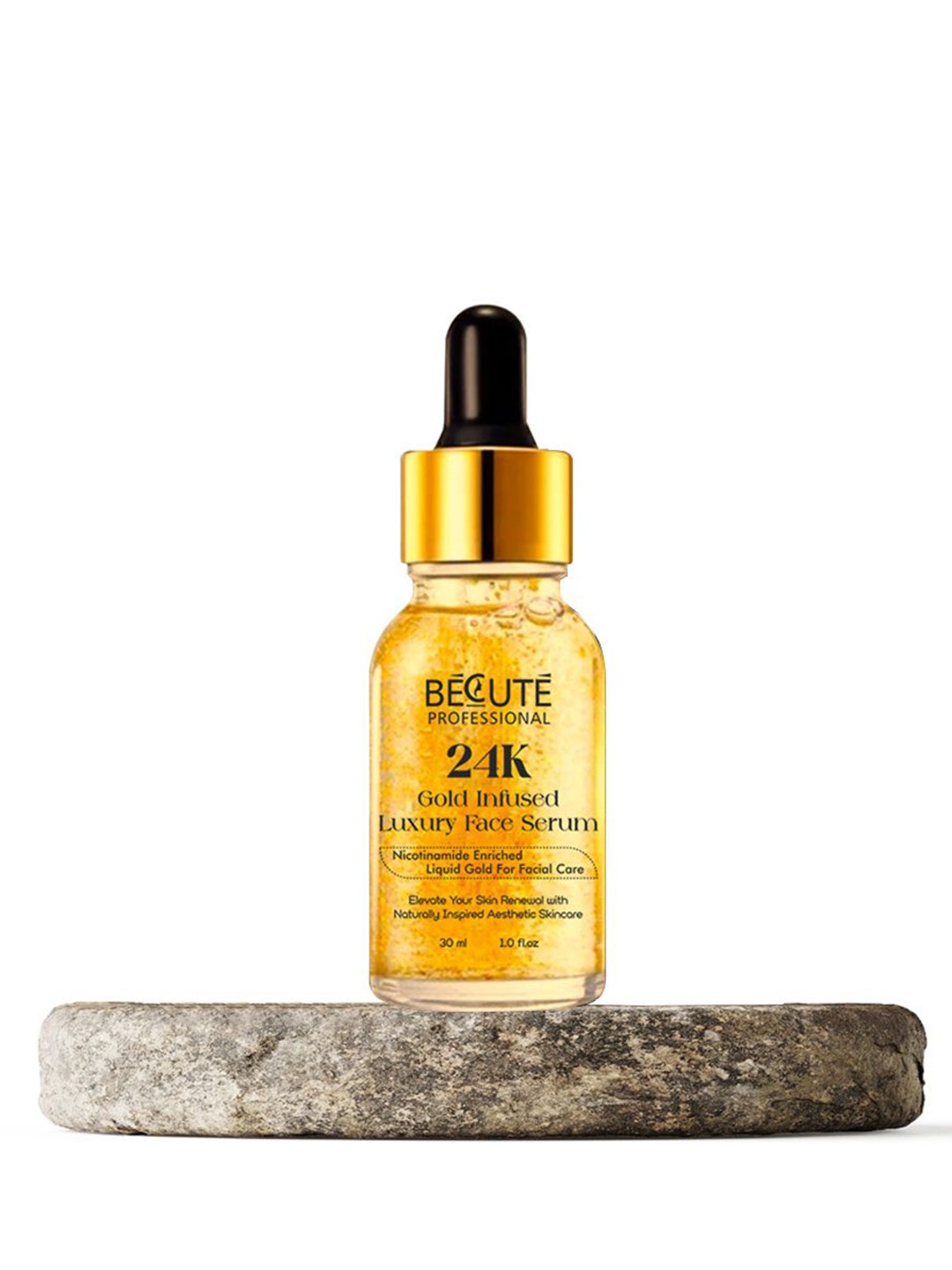 BECUTE Professional 24K Gold Infused Luxury Face Serum For Anti-Ageing- 30 ml, Yellow
BECUTE Professional 24K Gold Infused Luxury Face Serum For Anti-Ageing- 30 ml, Yellow