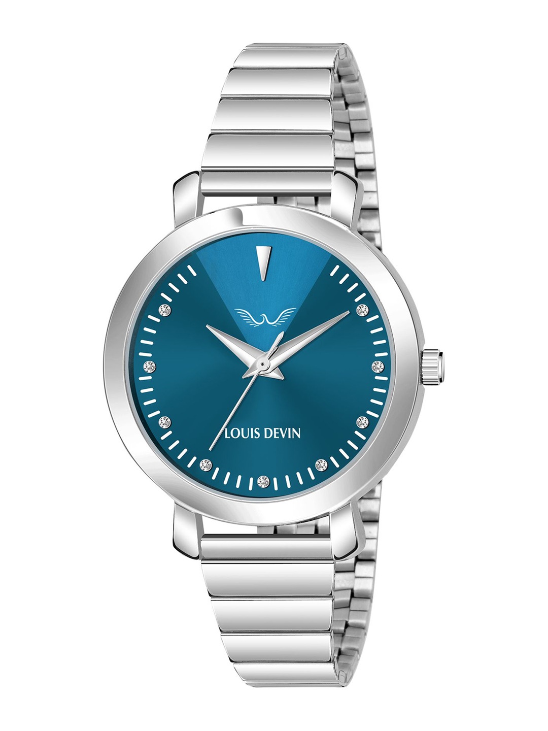 LOUIS DEVIN Women Brass Dial & Stainless Steel Bracelet Style Straps Analogue Watch LD-ZL169-BLU, Silver
LOUIS DEVIN Women Brass Dial & Stainless Steel Bracelet Style Straps Analogue Watch LD-ZL169-BLU, Silver