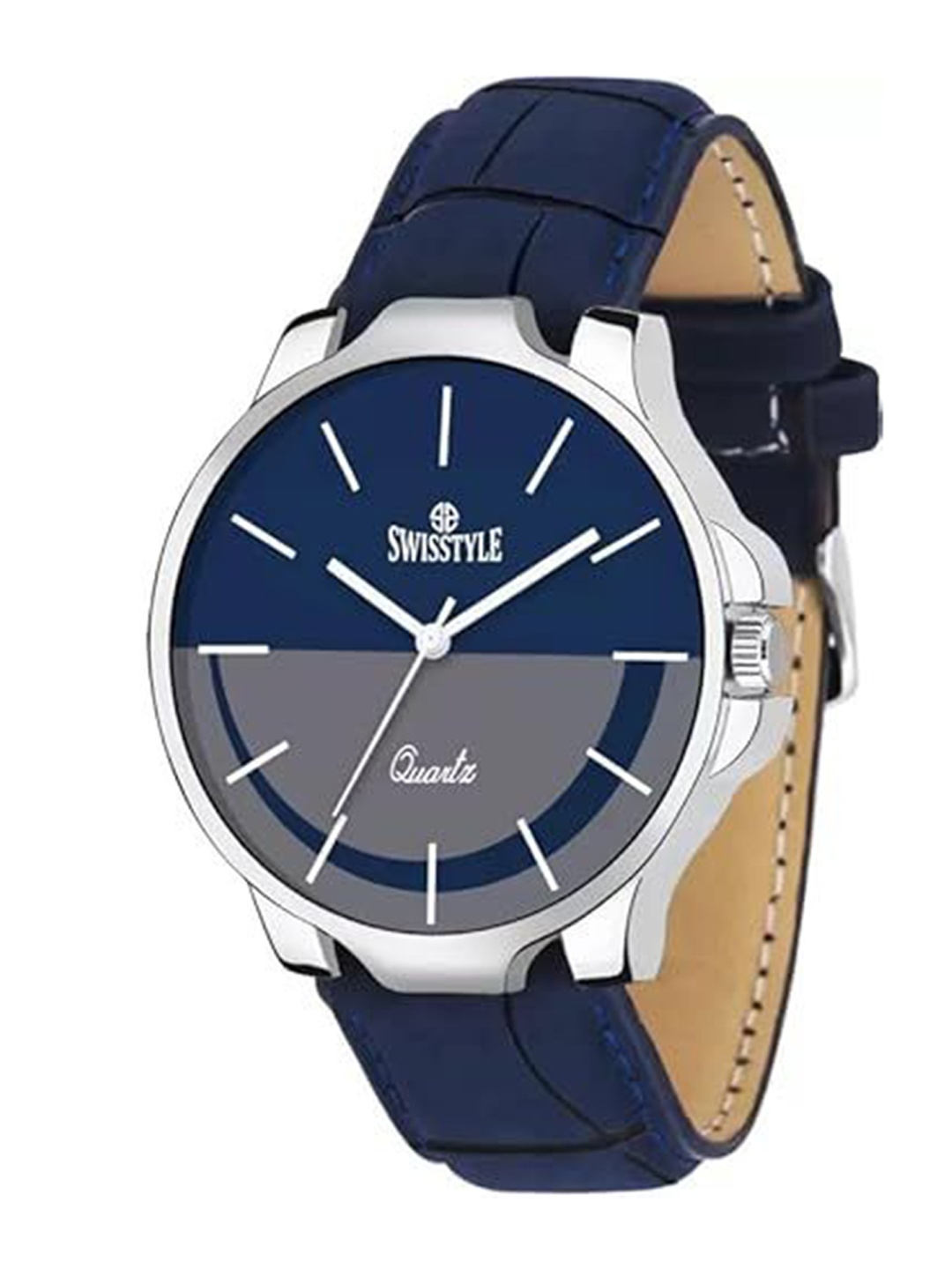 SWISSTYLE Men Brass Embellished Dial & Stainless Steel Straps Analogue Watch SS-GR077-BLU-BLU, Blue
SWISSTYLE Men Brass Embellished Dial & Stainless Steel Straps Analogue Watch SS-GR077-BLU-BLU, Blue