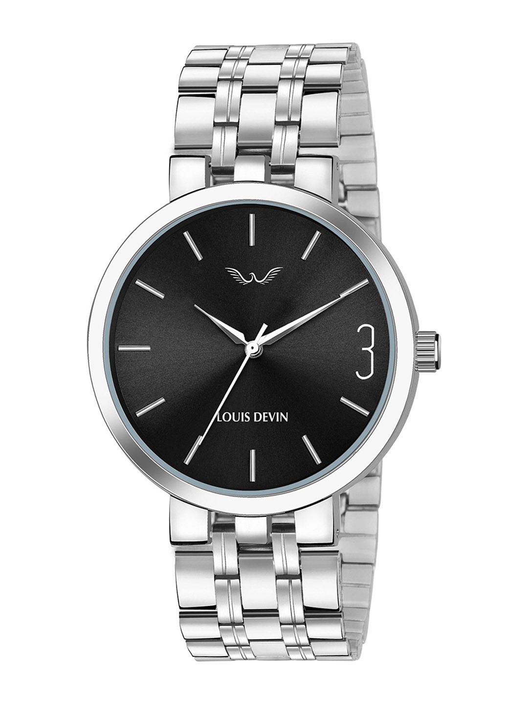 LOUIS DEVIN Men Brass Dial & Stainless Steel Straps Analogue Watch LD-G051-BLK-CH, Silver
LOUIS DEVIN Men Brass Dial & Stainless Steel Straps Analogue Watch LD-G051-BLK-CH, Silver