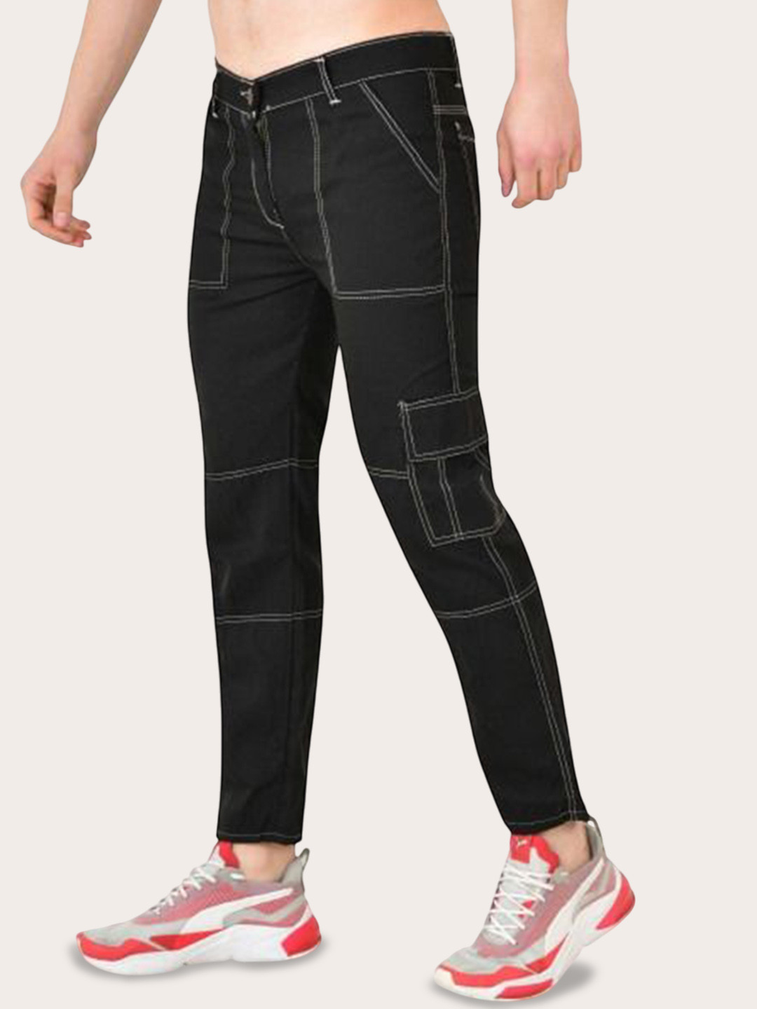 COMFITS Men Classic Low Distress Stretchable Jeans, Black
COMFITS Men Classic Low Distress Stretchable Jeans, Black