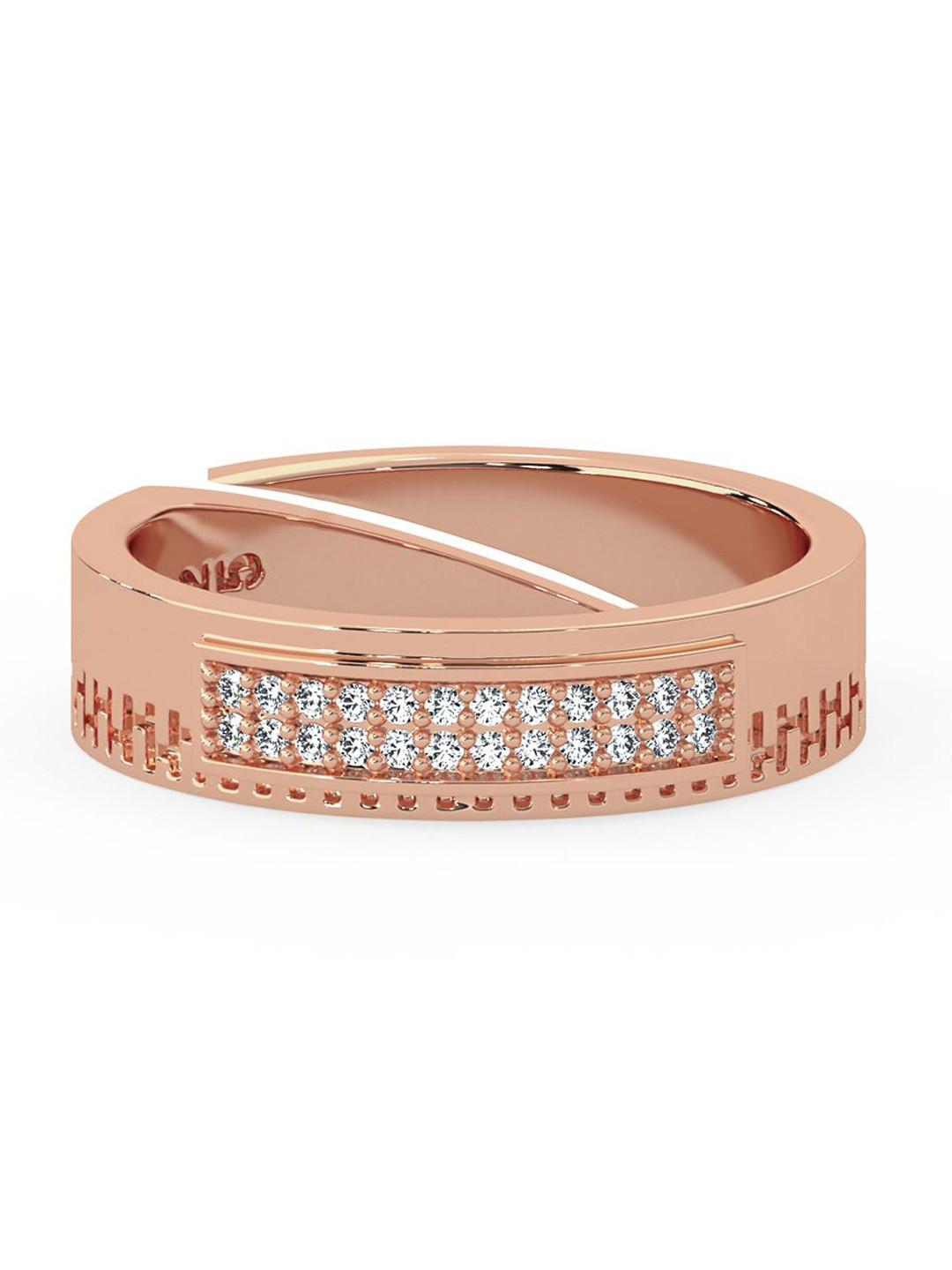 MAIRA 925 Sterling Silver Rose Gold-Plated Cubic Zirconia Adjustable Finger Ring
MAIRA 925 Sterling Silver Rose Gold-Plated Cubic Zirconia Adjustable Finger Ring