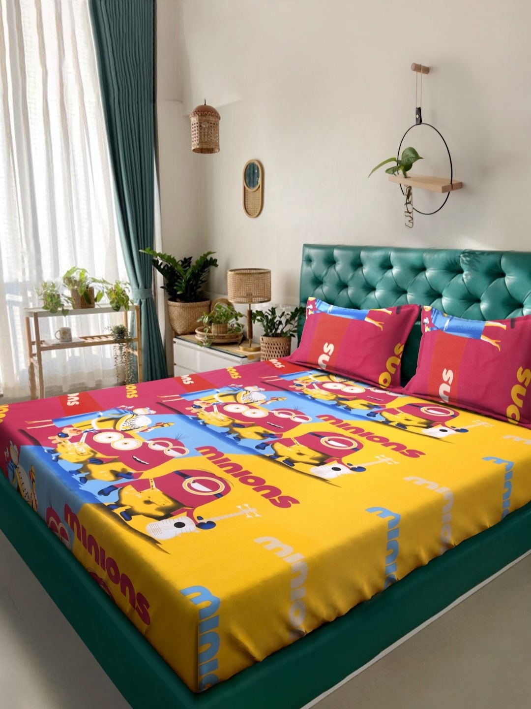 KLOTTHE Yellow Printed 400 TC Cotton King Bedsheet With 2 Pillow Covers - 2.50 x 2.25 m
KLOTTHE Yellow Printed 400 TC Cotton King Bedsheet With 2 Pillow Covers - 2.50 x 2.25 m
