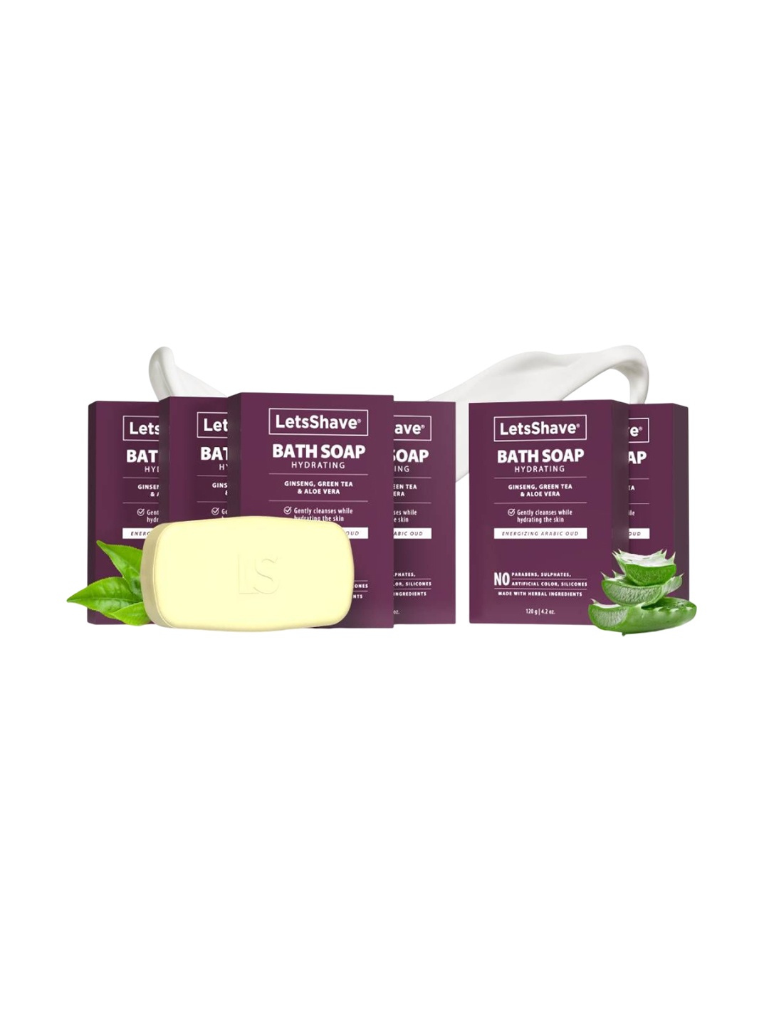 LetsShave Set Of 4 Hydrating Bath Soap With Pomegranate With 2 Soap Free- 120 g Each, Purple
LetsShave Set Of 4 Hydrating Bath Soap With Pomegranate With 2 Soap Free- 120 g Each, Purple