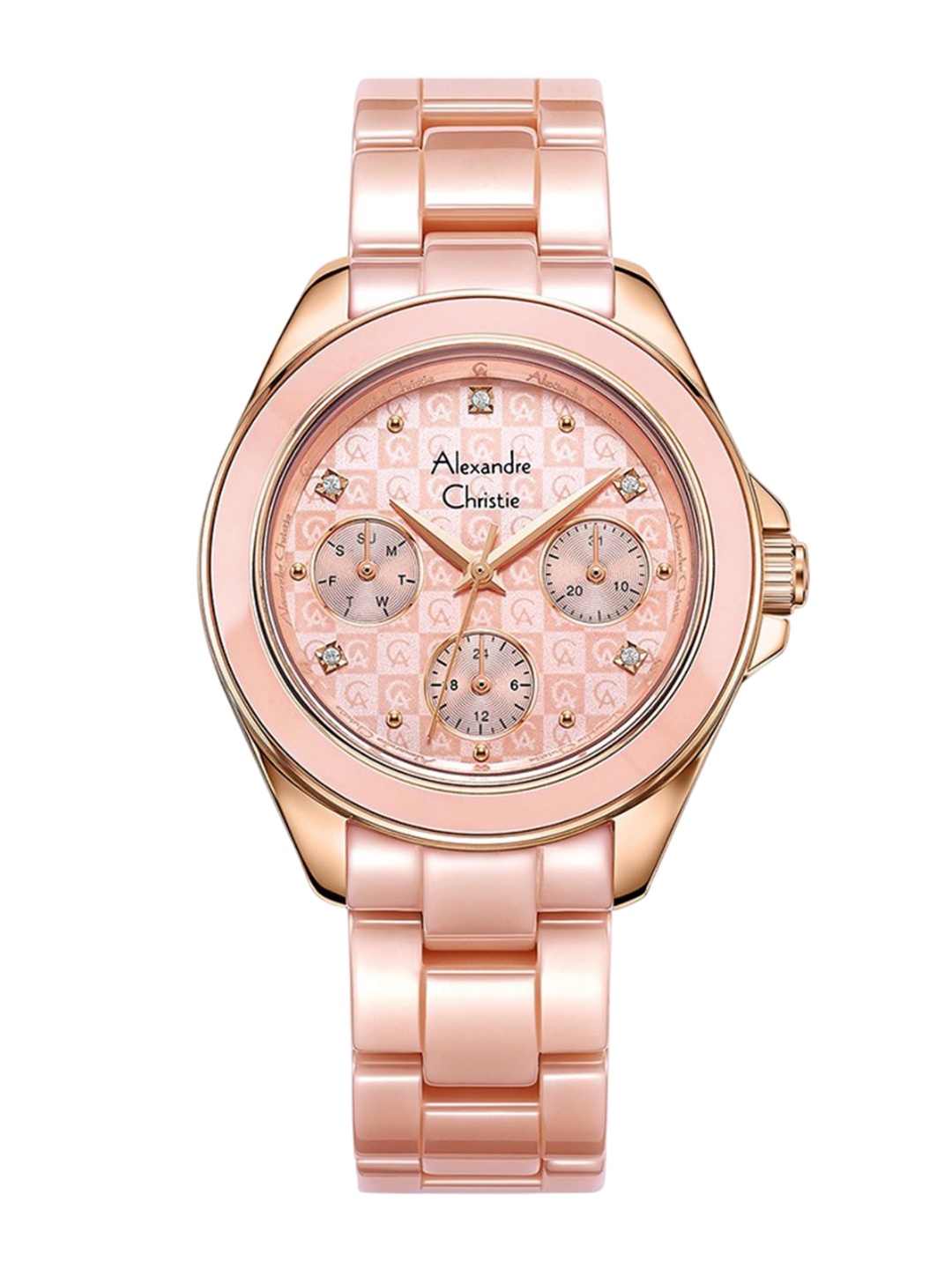 Alexandre Christie Women Embellished Dial & Ceramic Straps Analogue Watch 2A70BFBRGPN, Pink
Alexandre Christie Women Embellished Dial & Ceramic Straps Analogue Watch 2A70BFBRGPN, Pink